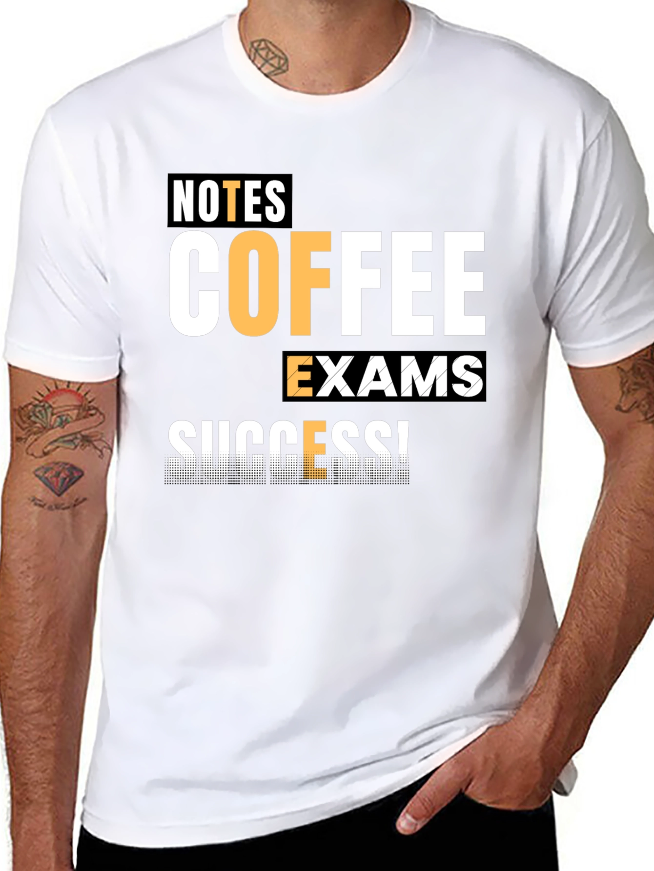 Notes Coffee Exams Success! T-Shirt