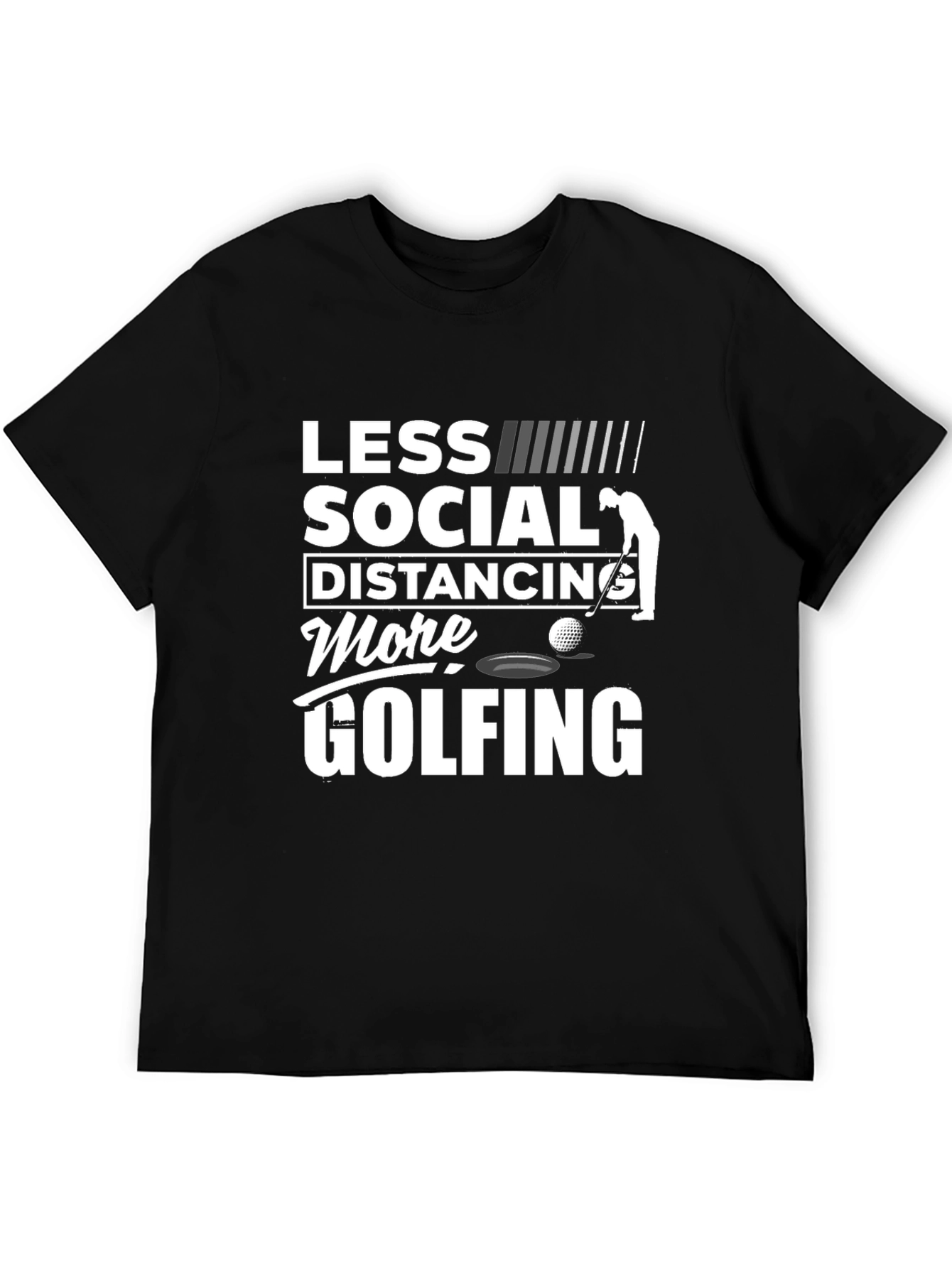 Less Social Distancing More Golfing T-Shirt