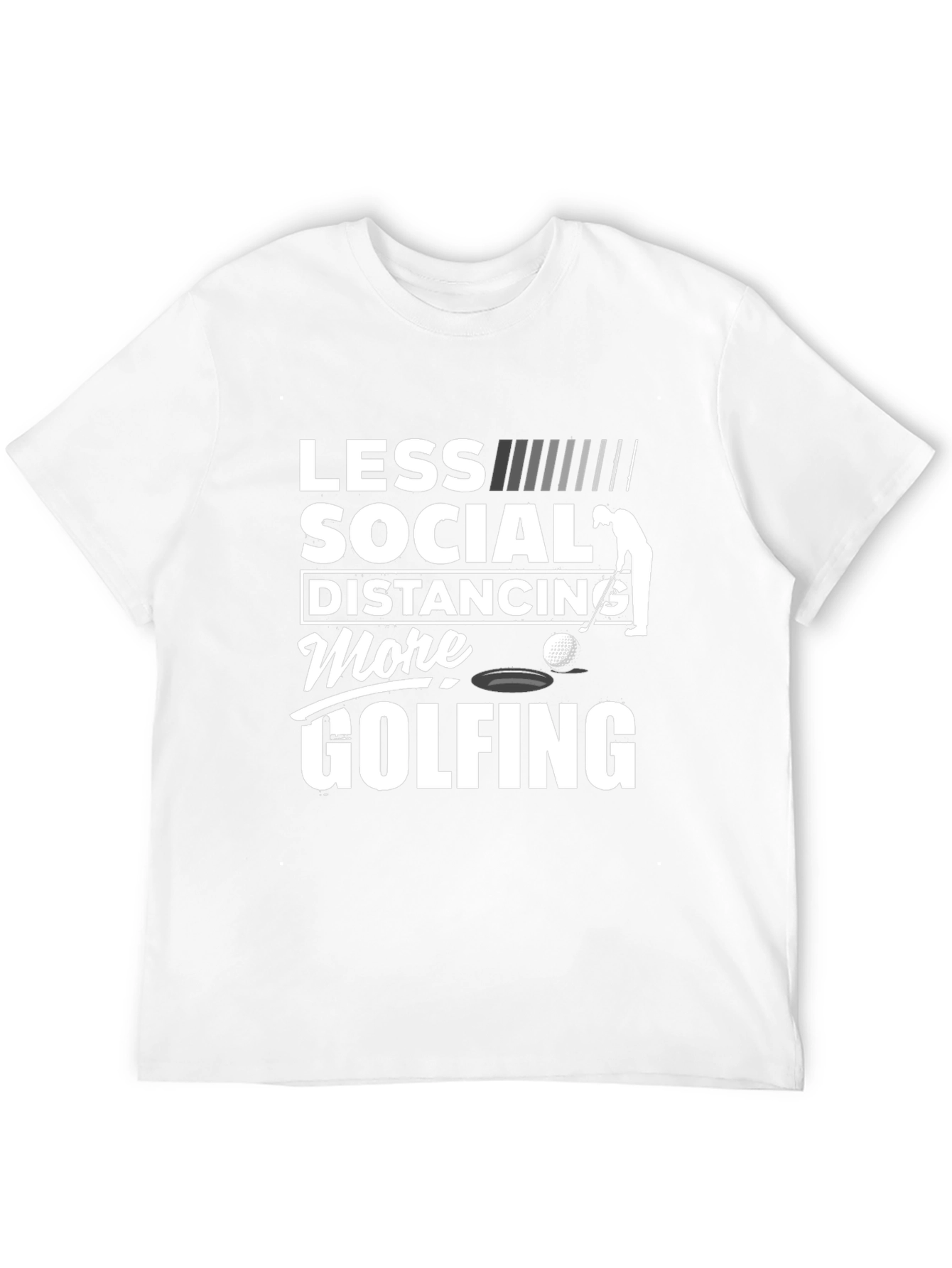 Less Social Distancing More Golfing T-Shirt