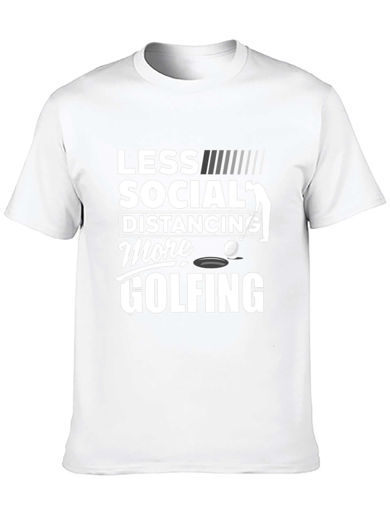 Less Social Distancing More Golfing T-Shirt