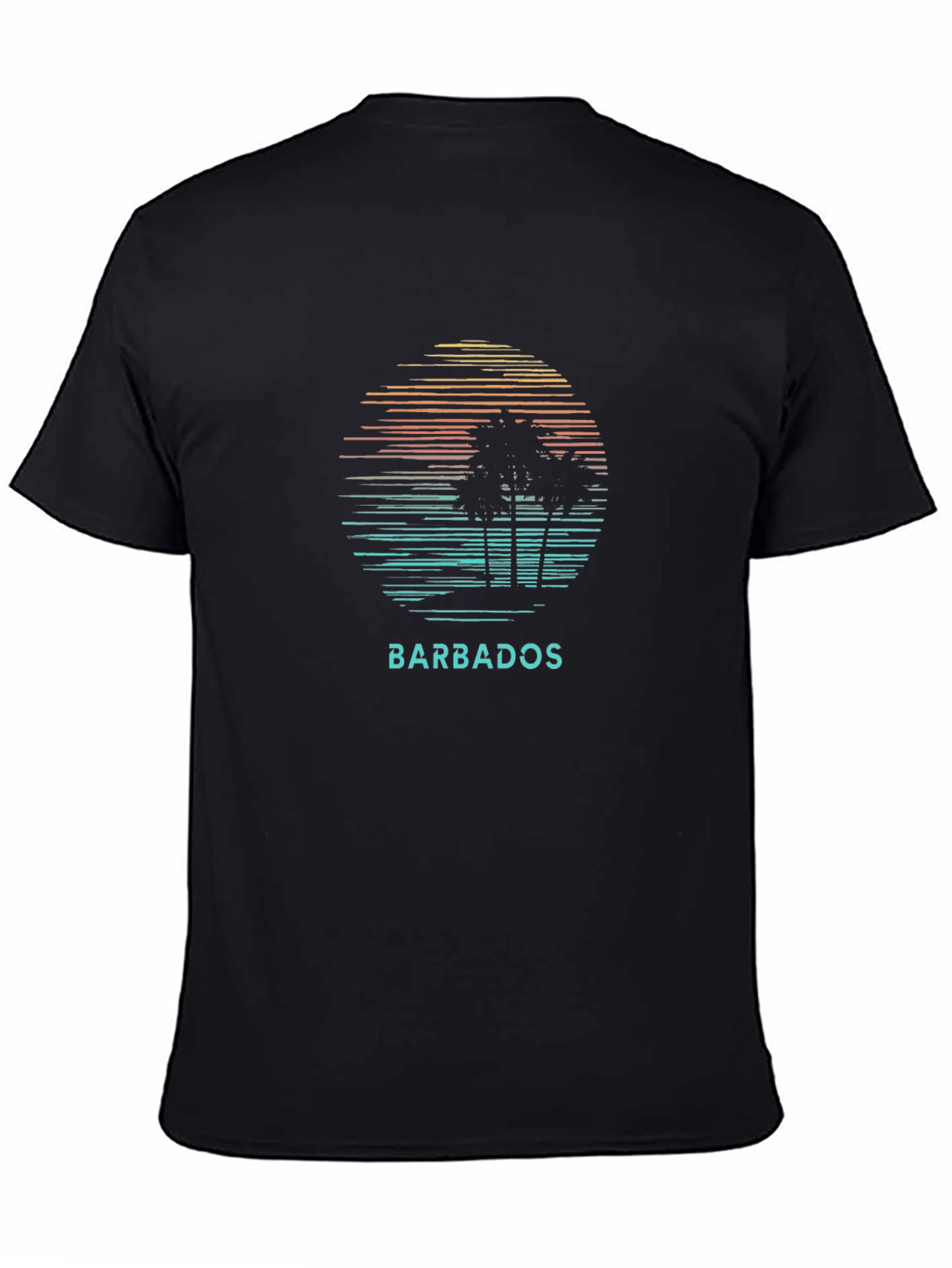 Barbados Palm Tree Graphic T-Shirt - Island Vibes