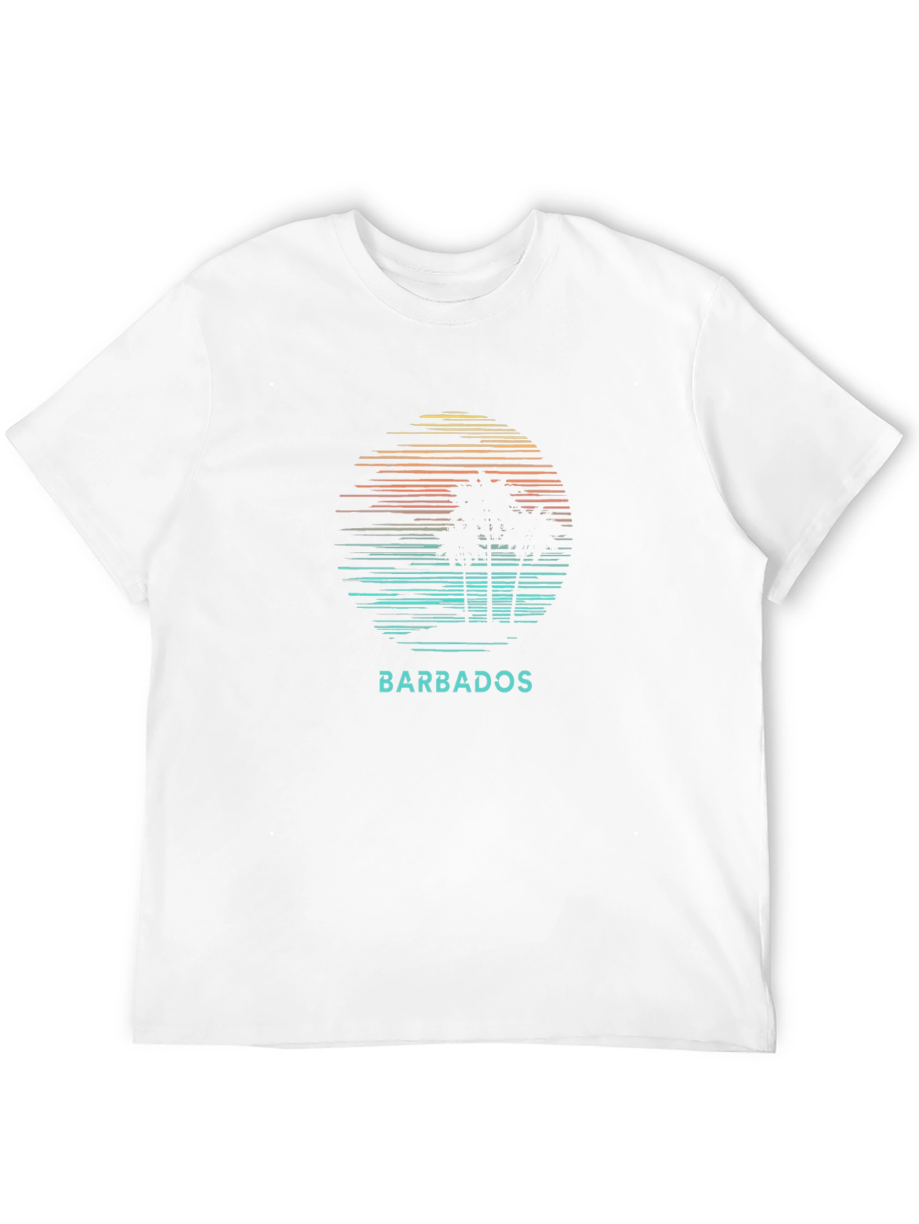 Barbados Palm Tree Graphic T-Shirt - Island Vibes