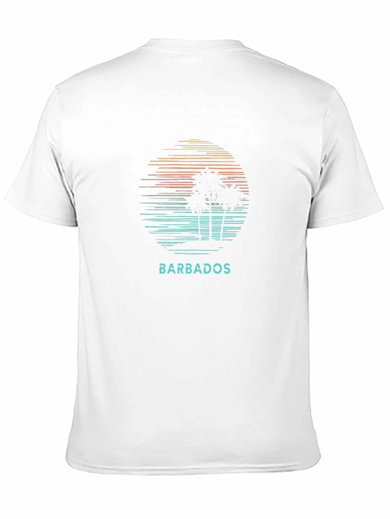 Barbados Palm Tree Graphic T-Shirt - Island Vibes