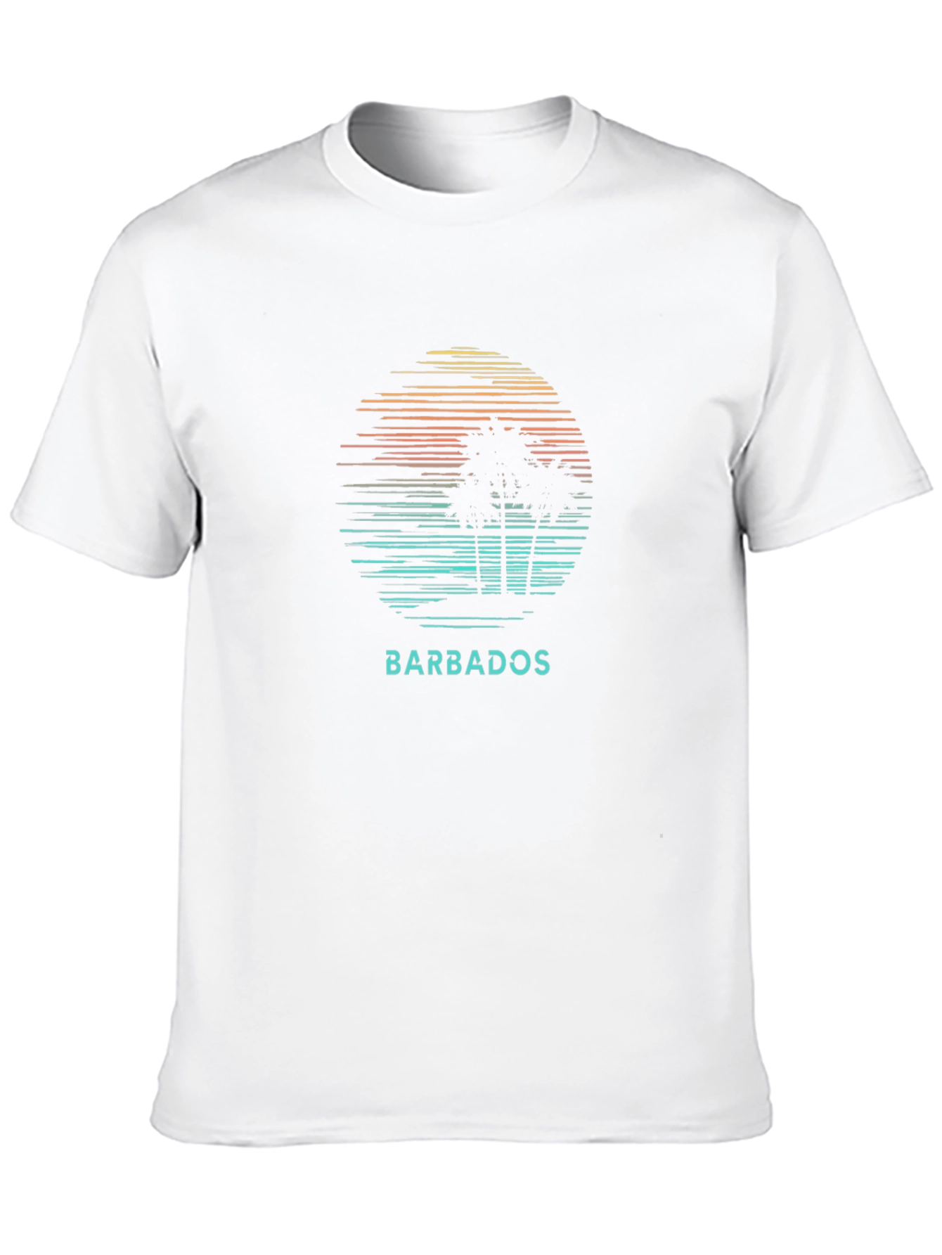 Barbados Palm Tree Graphic T-Shirt - Island Vibes