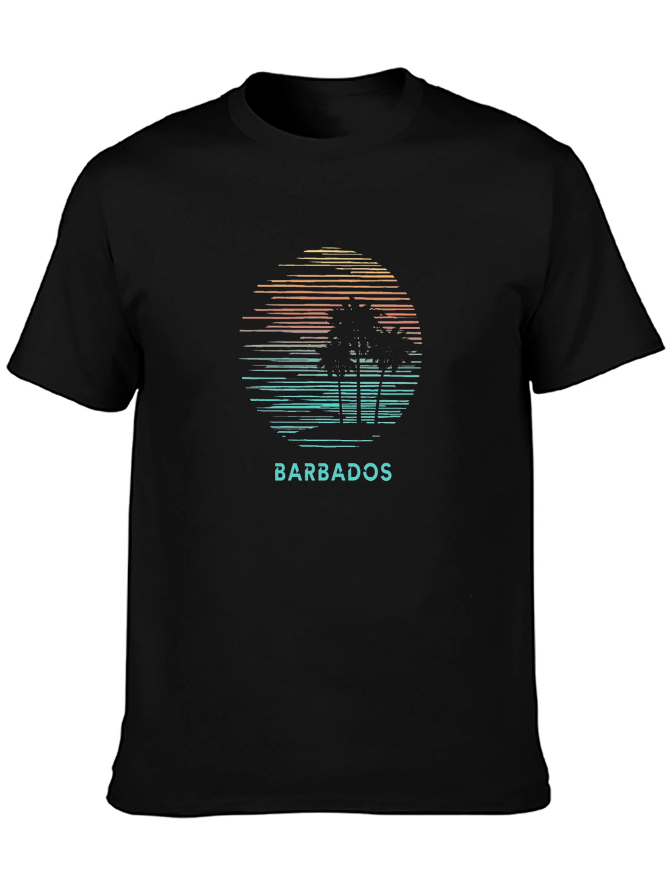 Barbados Palm Tree Graphic T-Shirt - Island Vibes