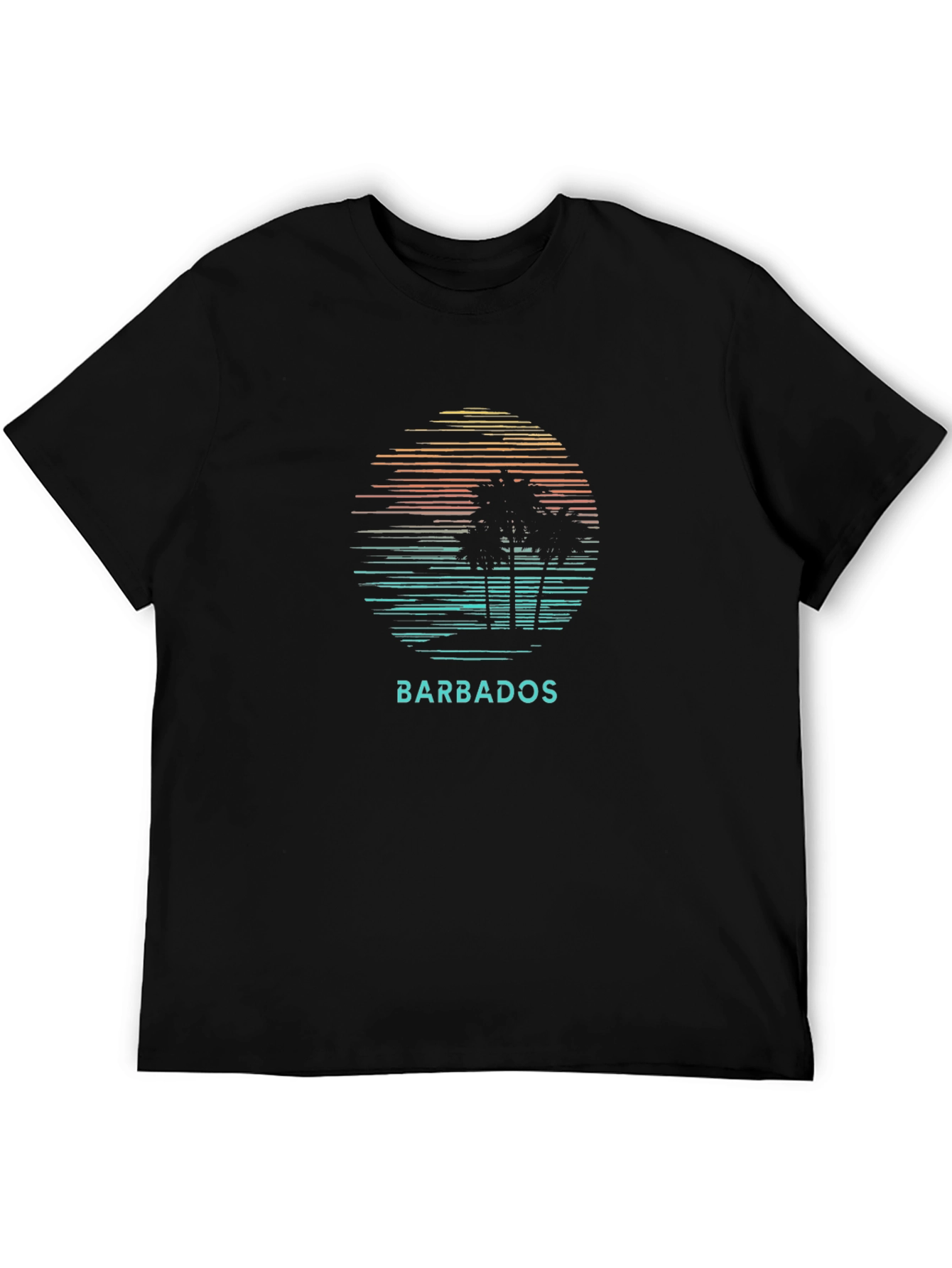 Barbados Palm Tree Graphic T-Shirt - Island Vibes
