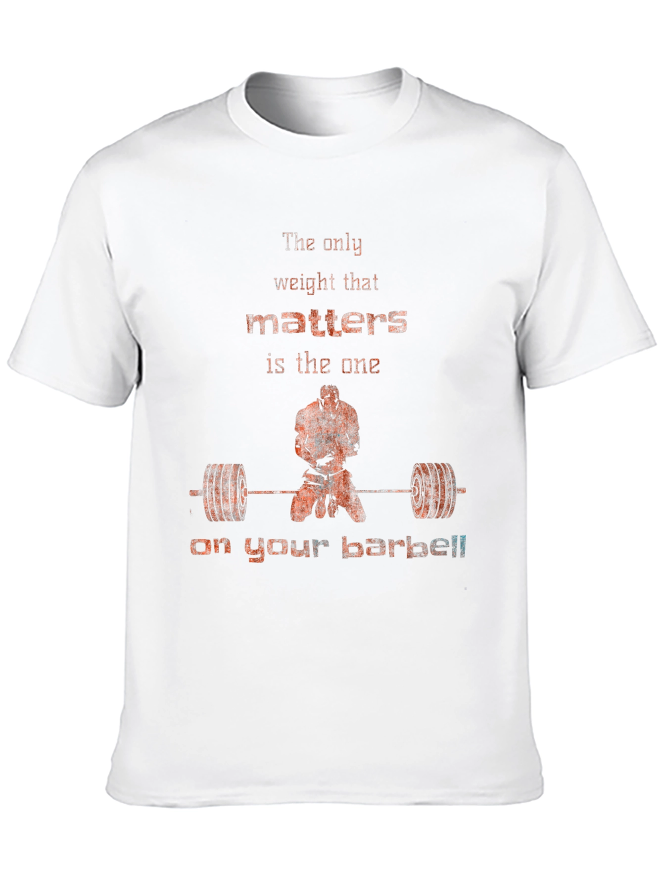 Weightlifting Motivation T-Shirt - Barbell Focus