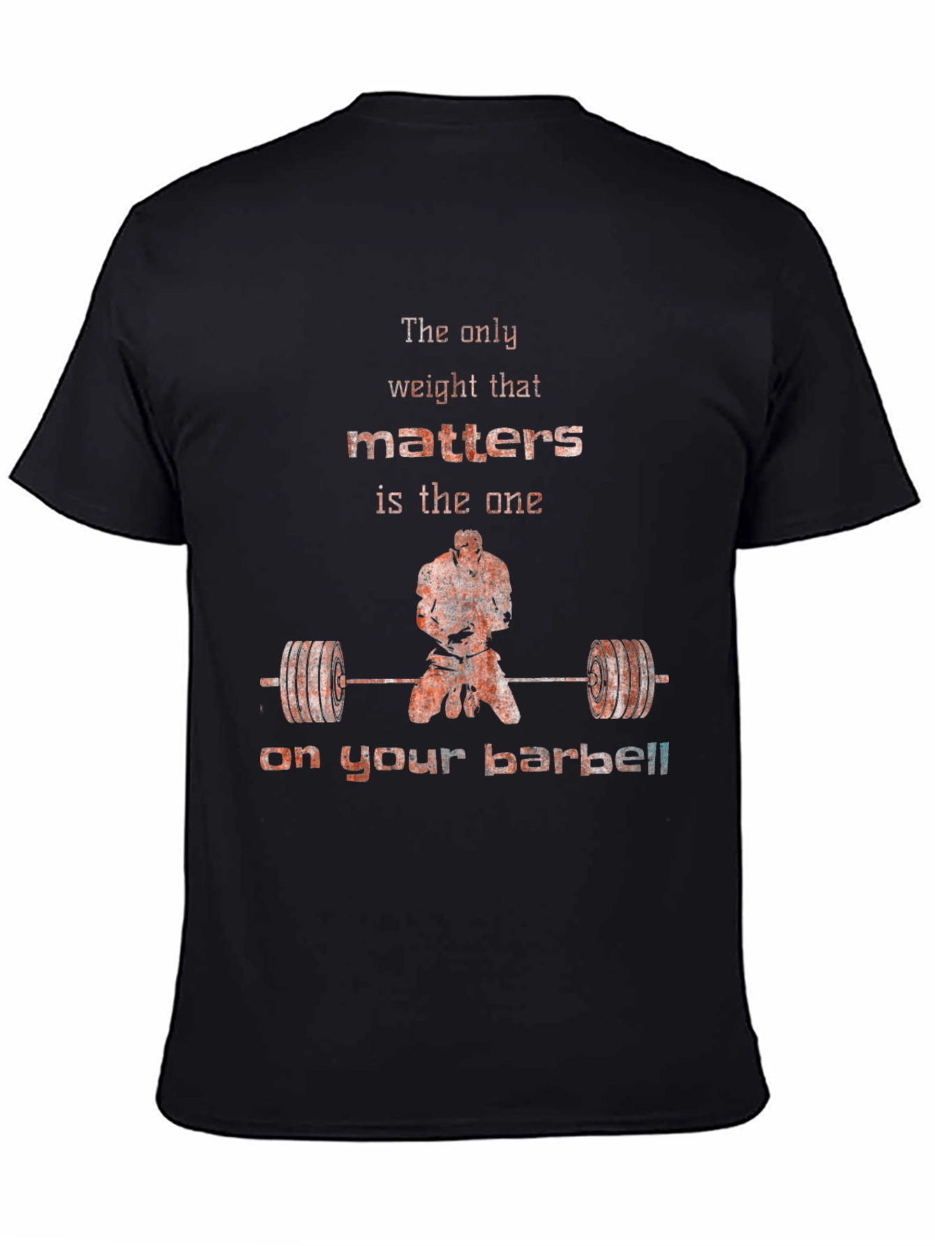 Weightlifting Motivation T-Shirt - Barbell Focus