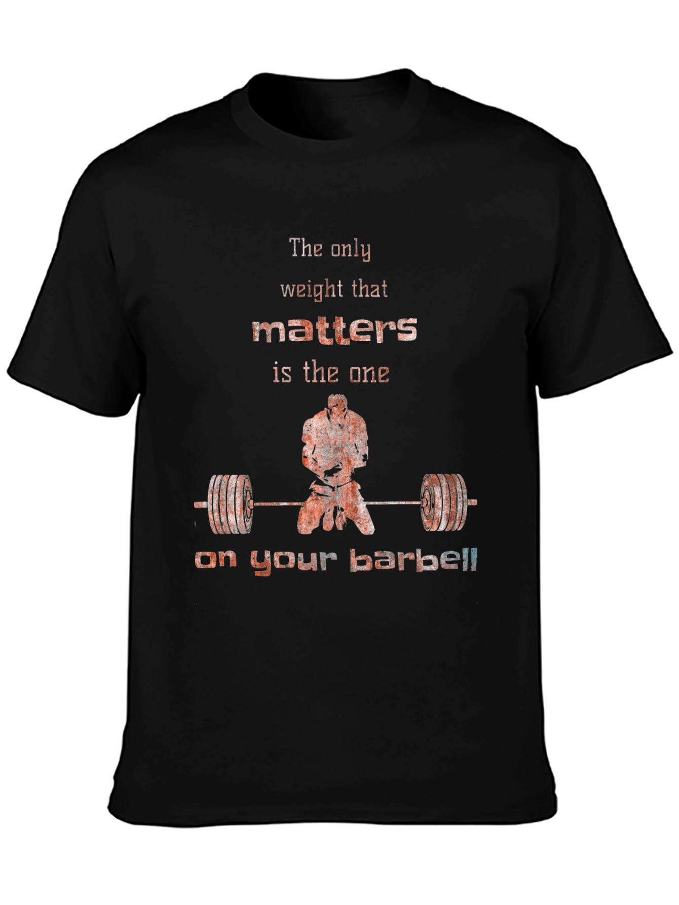 Weightlifting Motivation T-Shirt - Barbell Focus