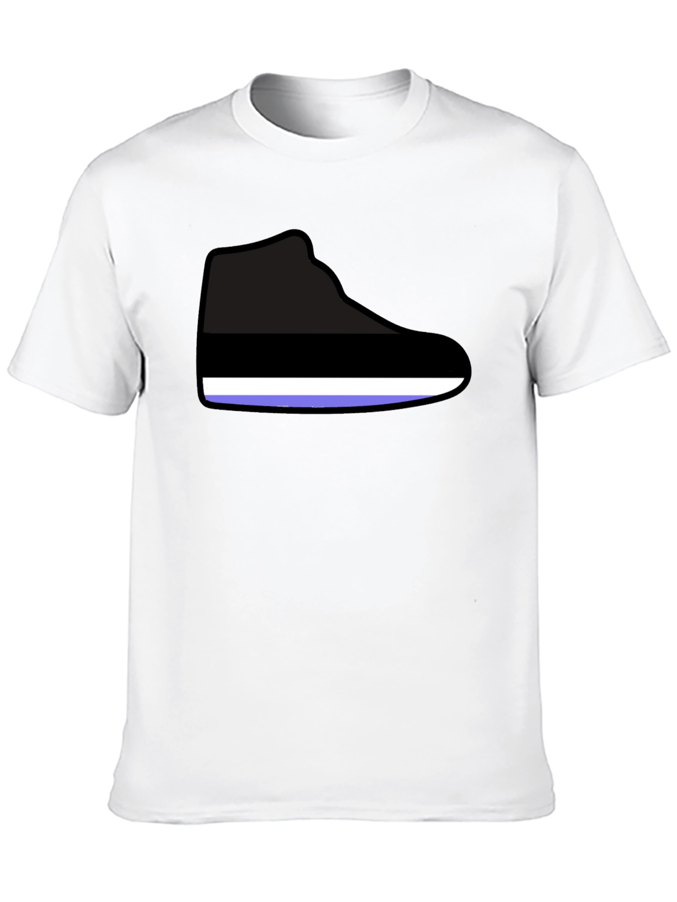 Graphic Shoe Print T-Shirt - Casual Style