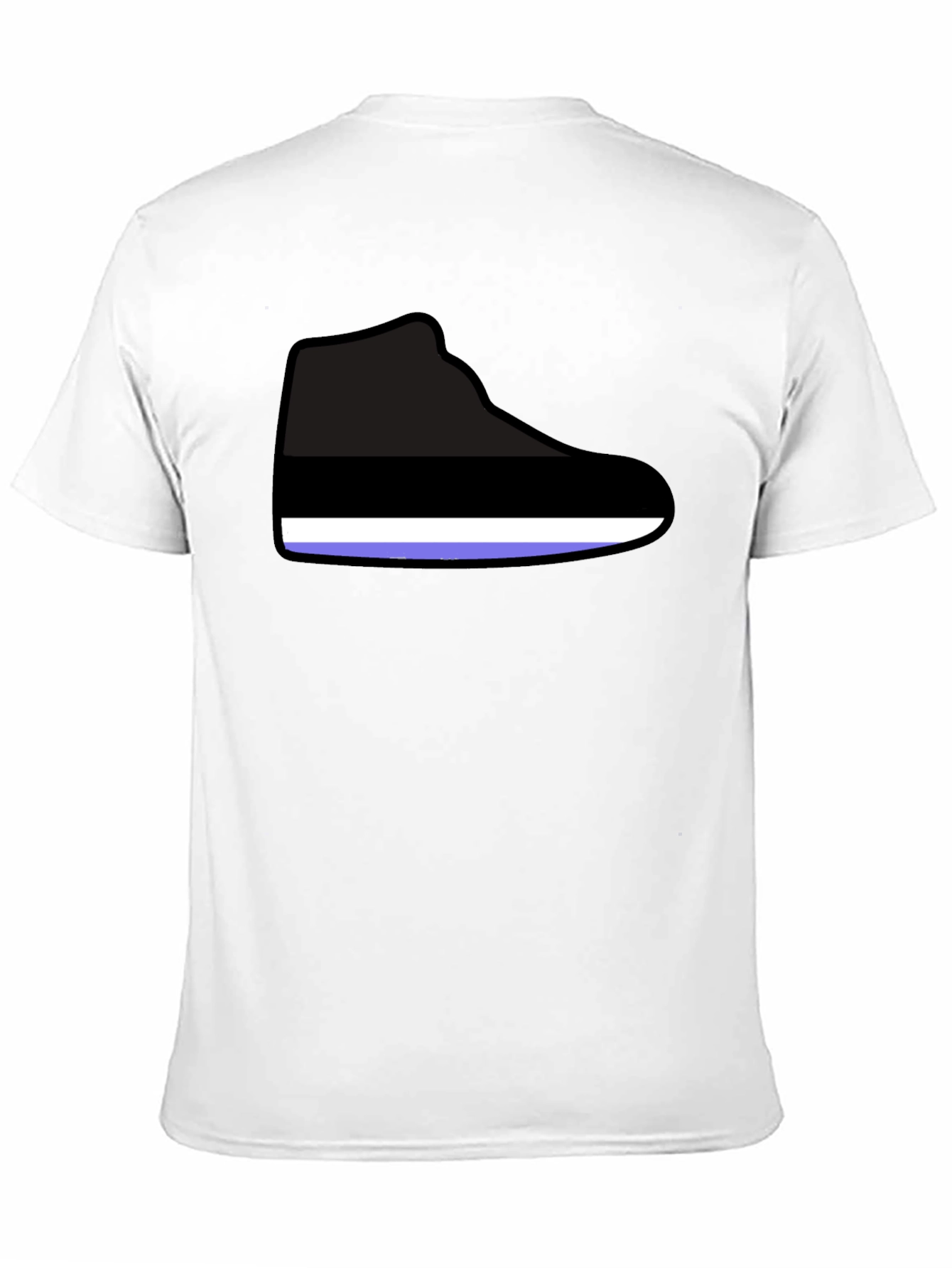 Graphic Shoe Print T-Shirt - Casual Style