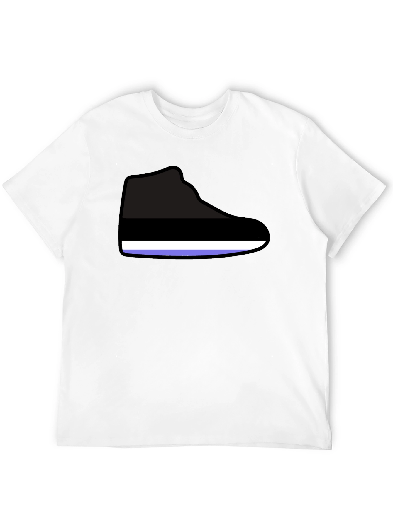 Graphic Shoe Print T-Shirt - Casual Style