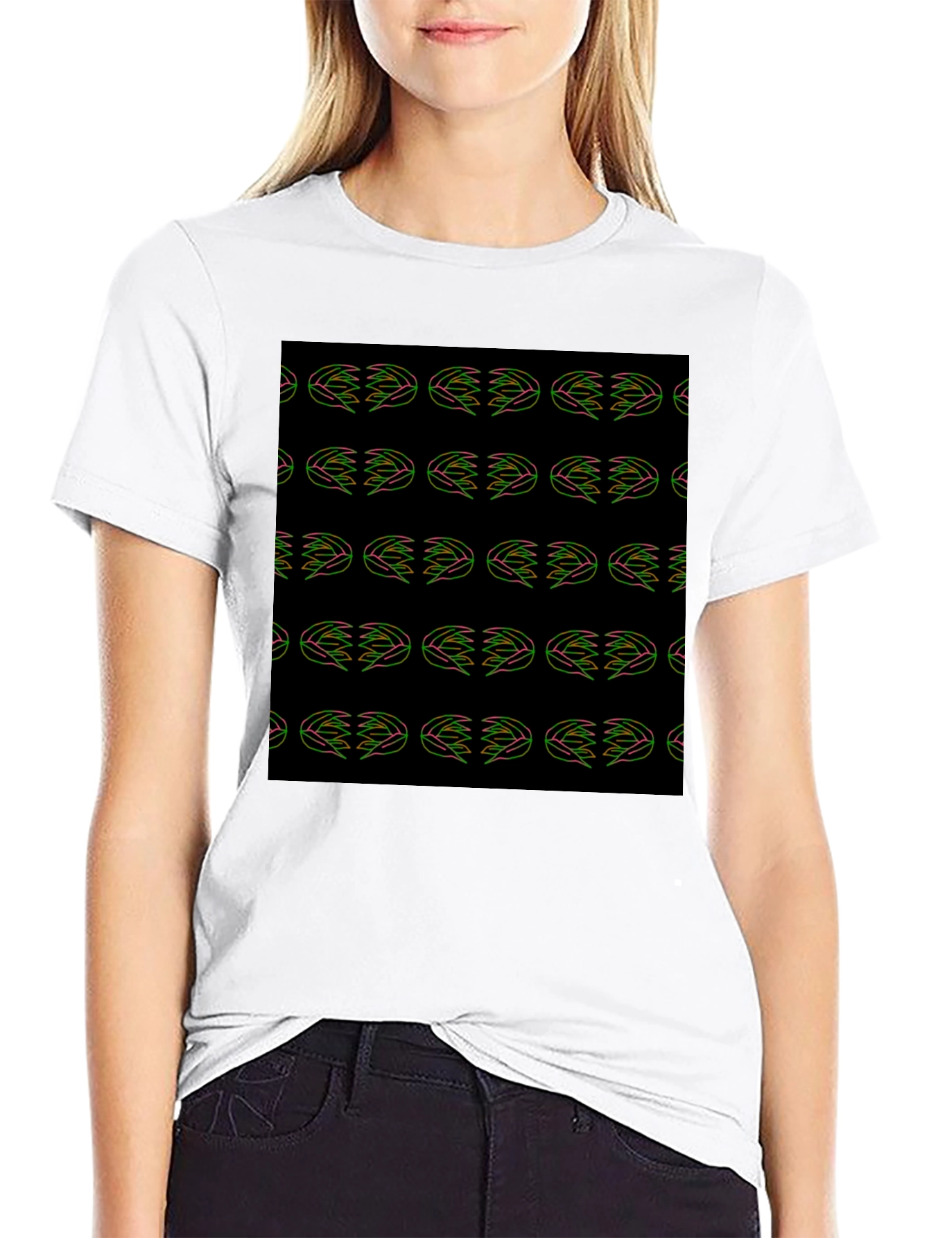 Modern Pattern Graphic Tee - Stylish Casual Comfort