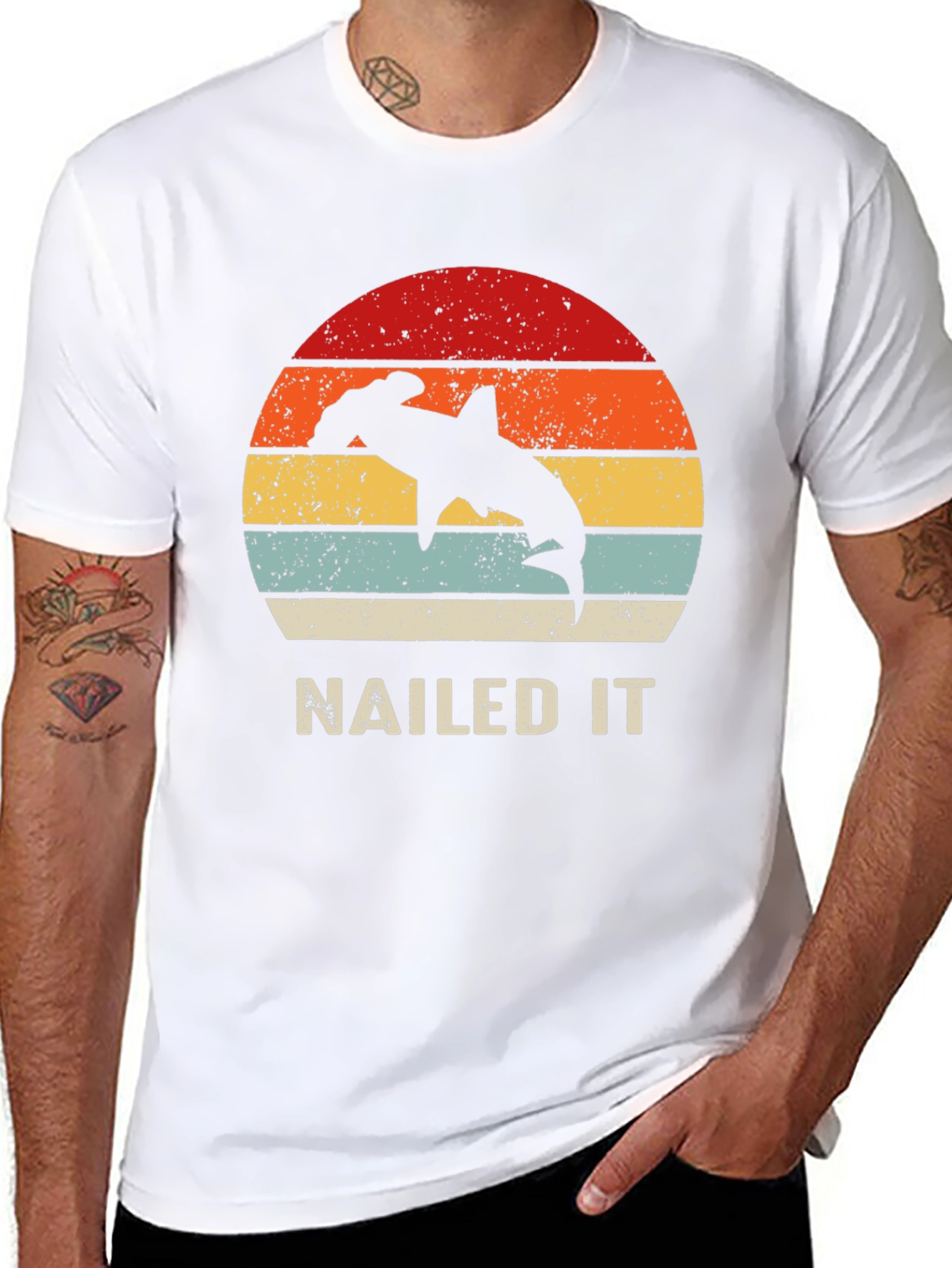 Hammerhead Shark Nailed It Retro T-Shirt