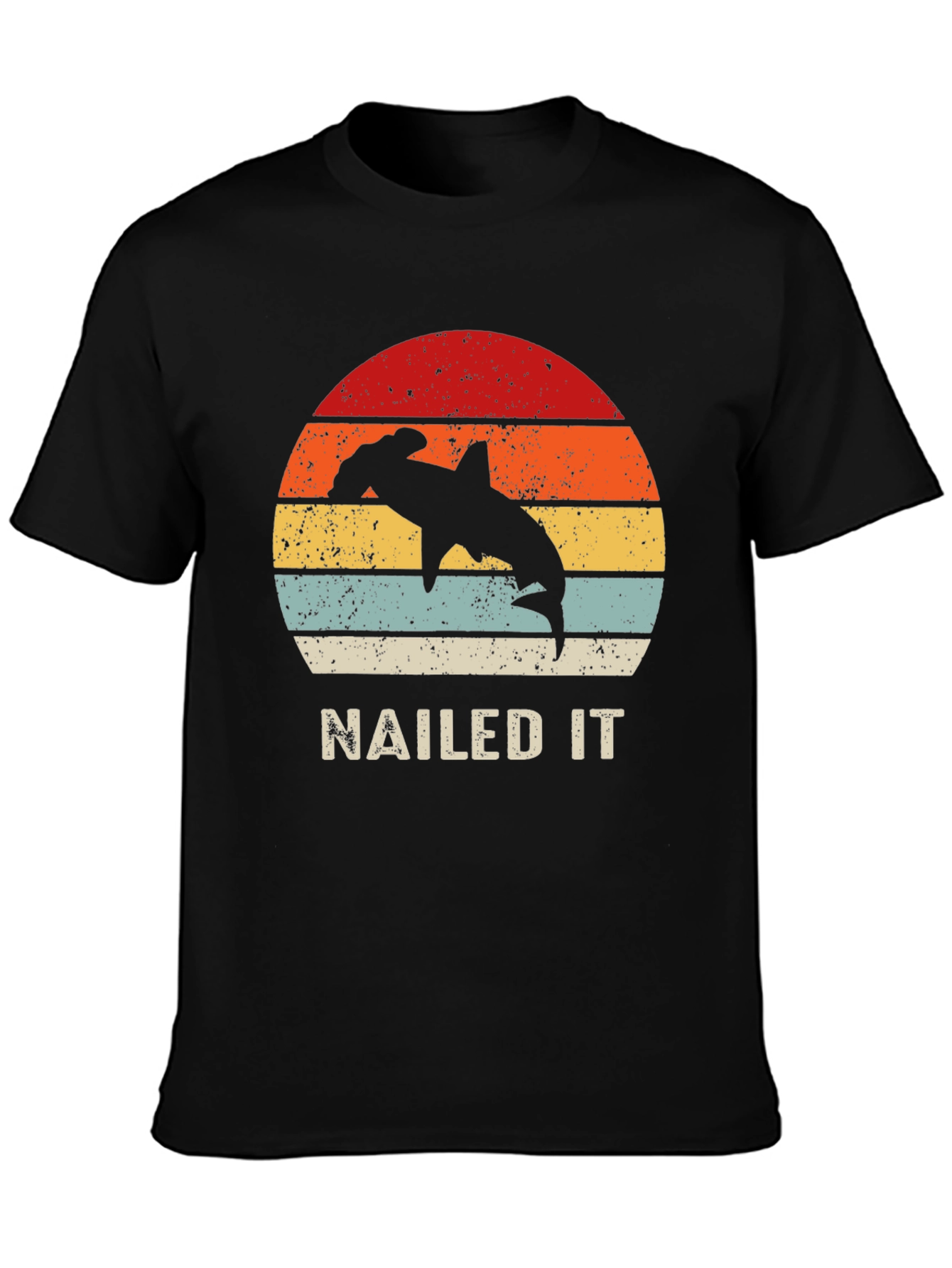 Hammerhead Shark Nailed It Retro T-Shirt