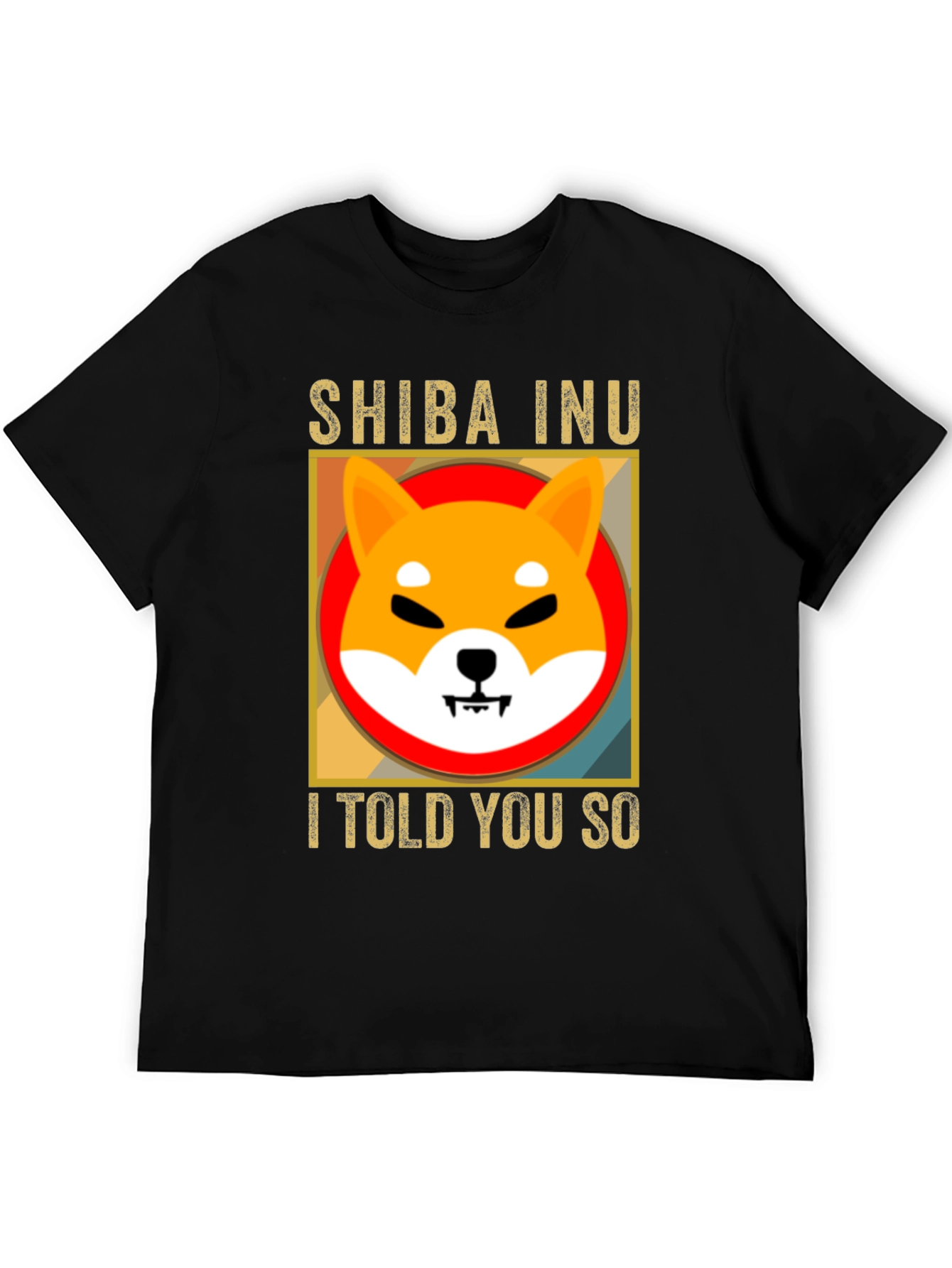 Shiba Inu I Told You So Black T-Shirt
