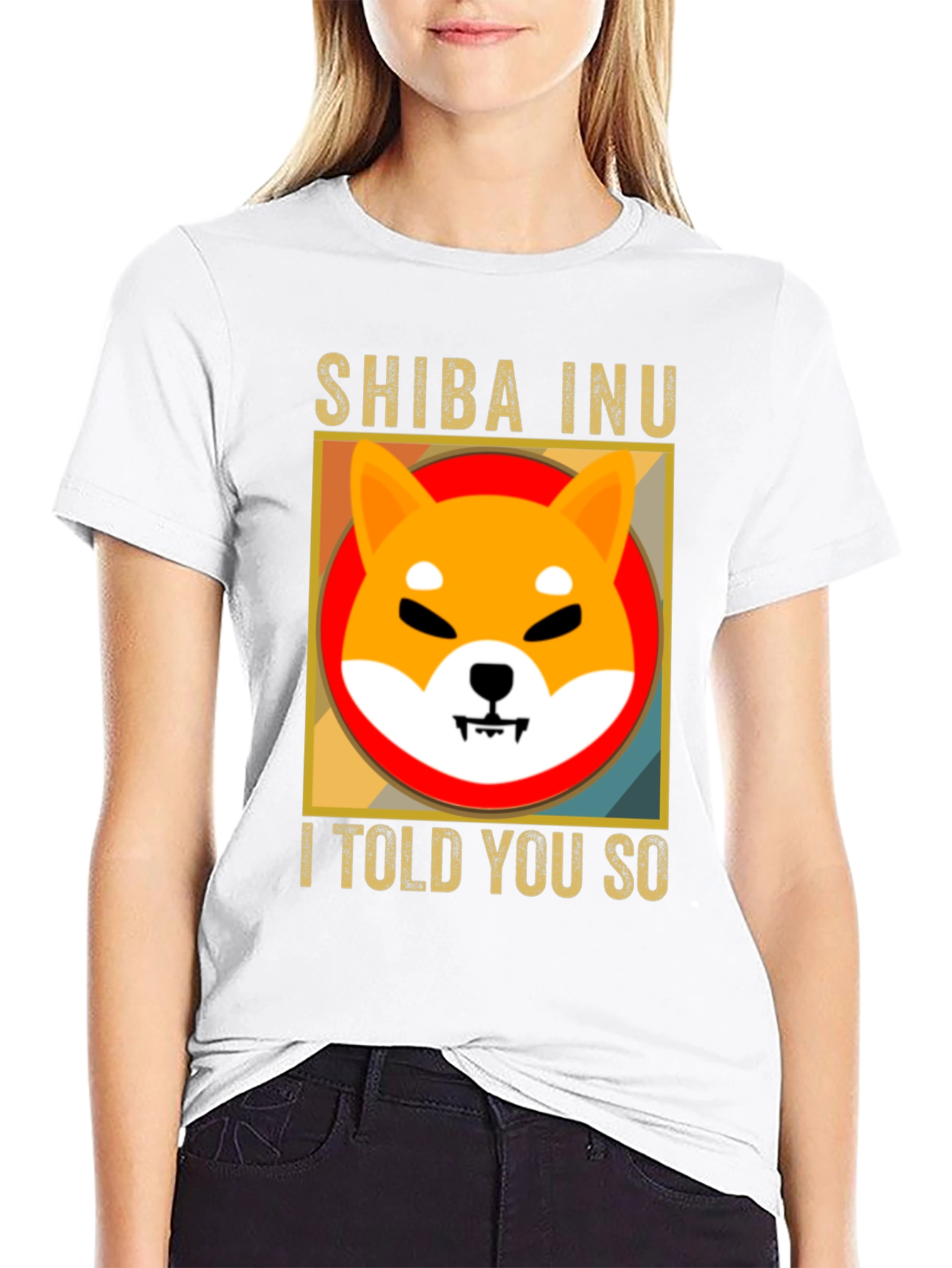 Shiba Inu I Told You So Black T-Shirt