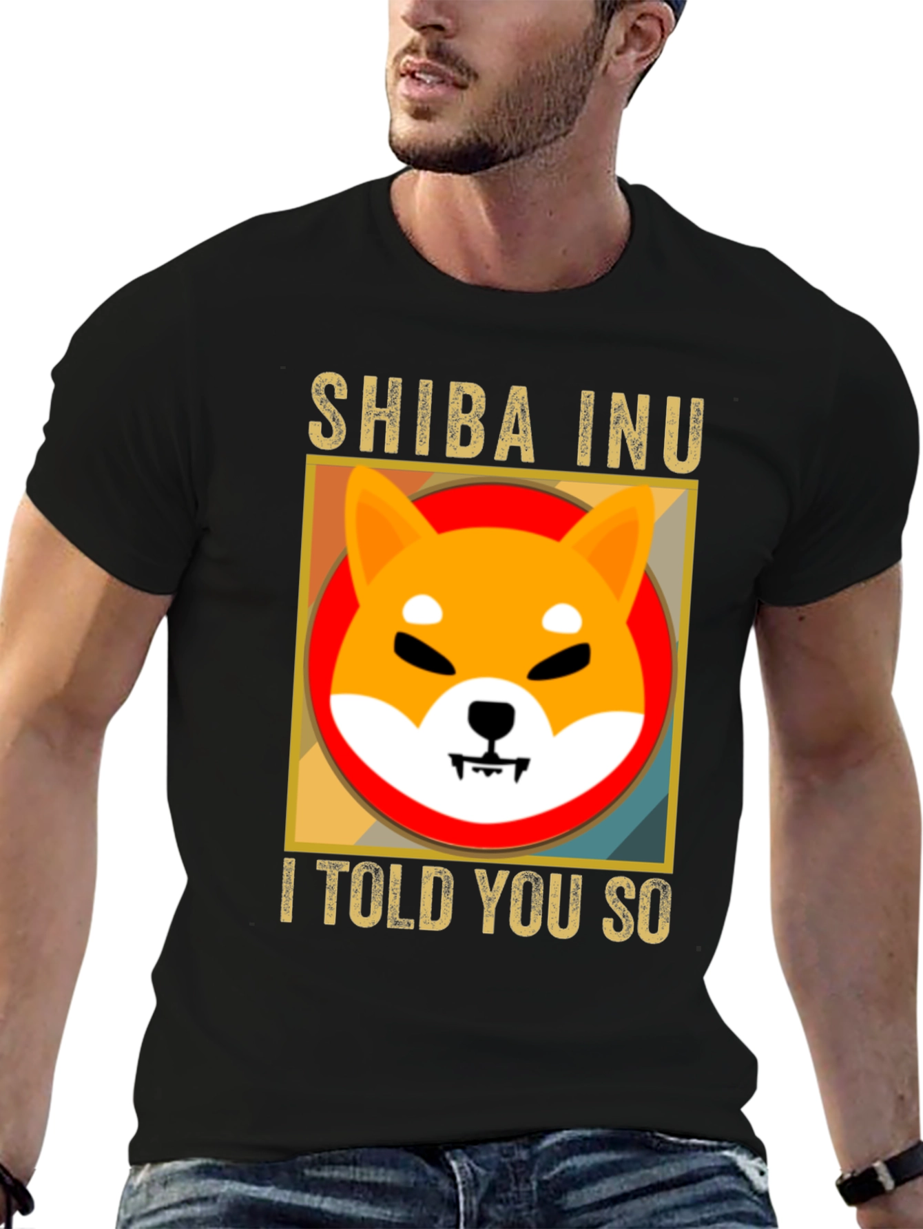 Shiba Inu I Told You So Black T-Shirt
