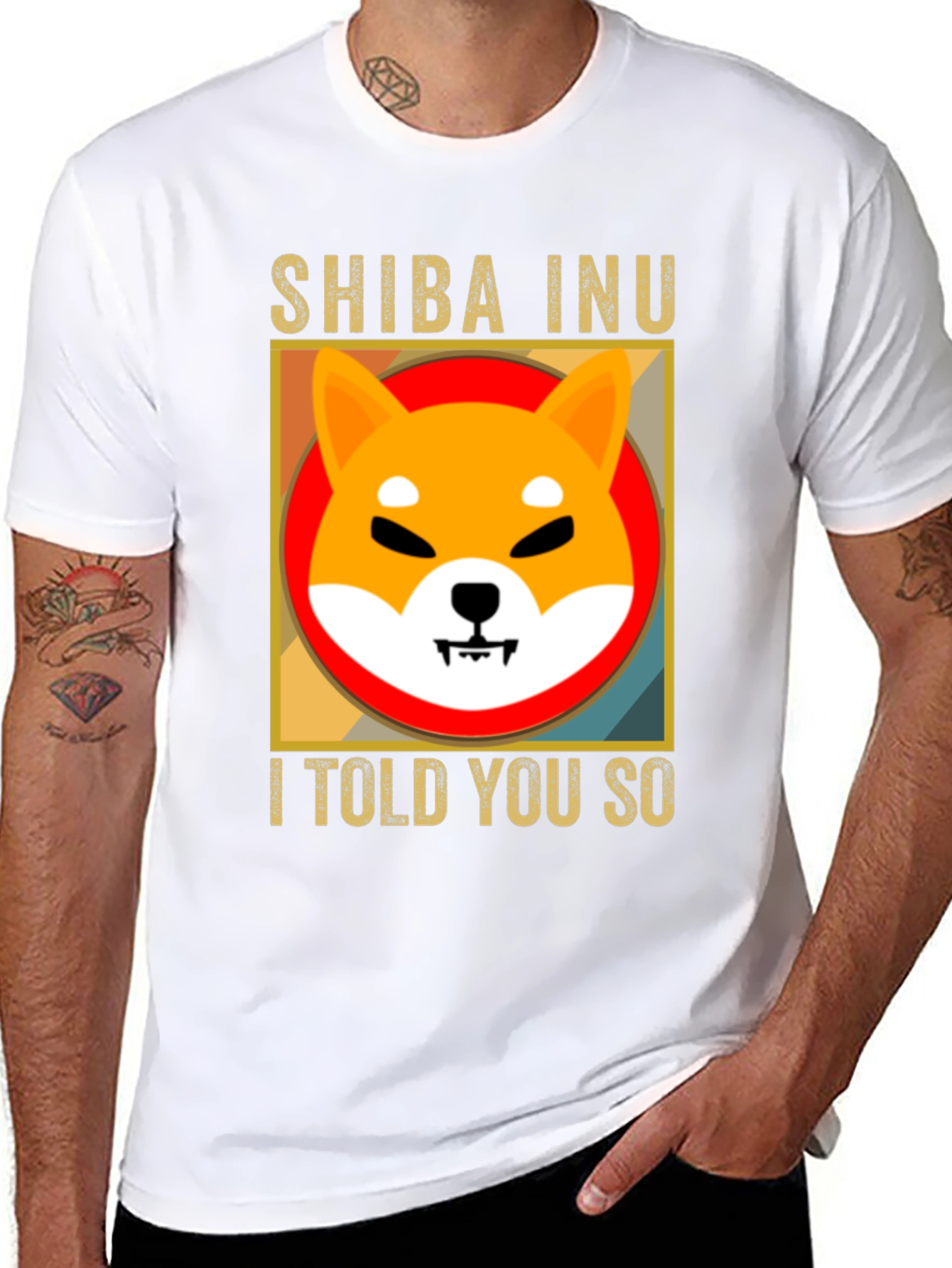 Shiba Inu I Told You So Black T-Shirt