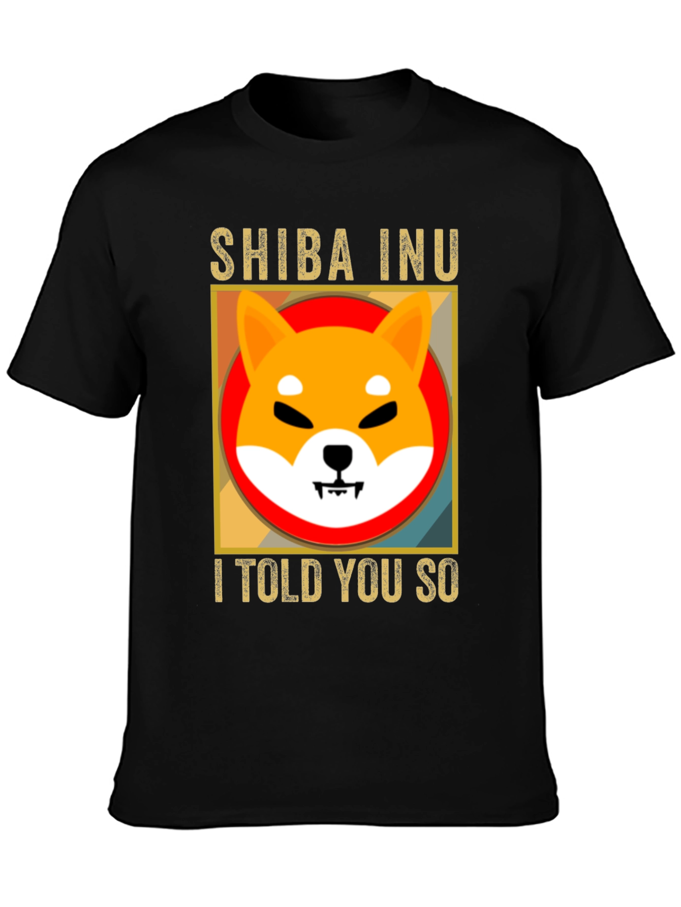 Shiba Inu I Told You So Black T-Shirt