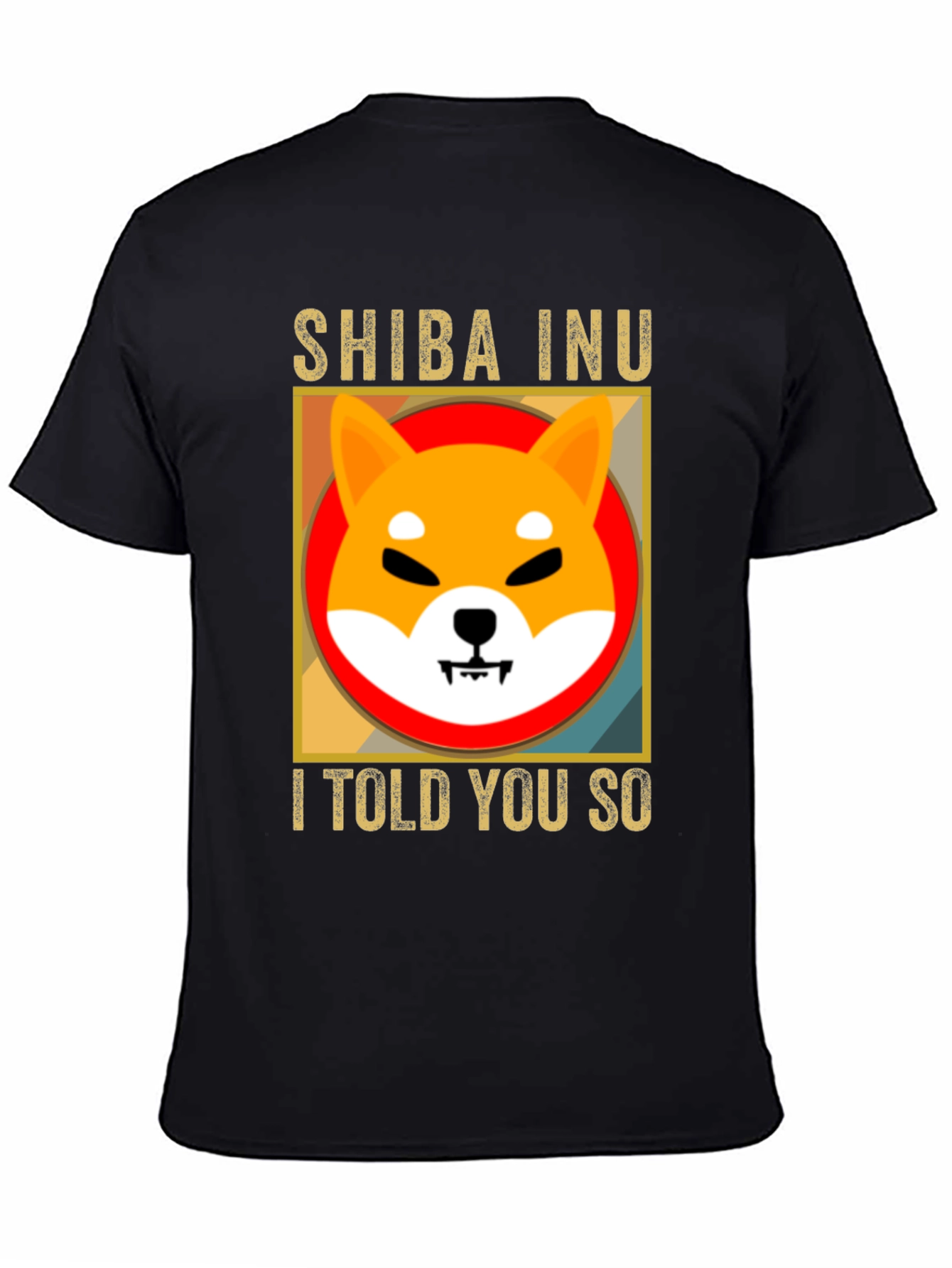 Shiba Inu I Told You So Black T-Shirt