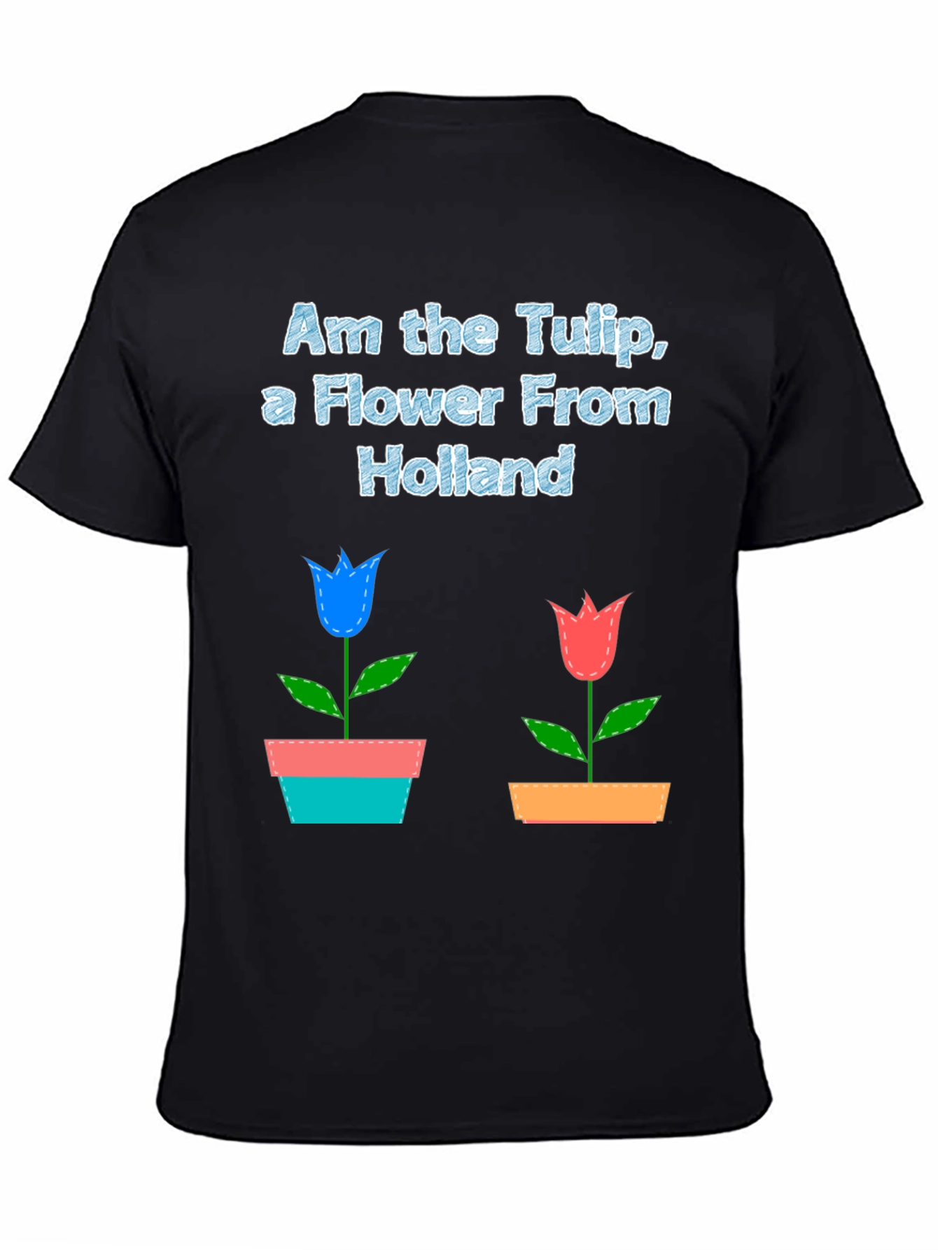Holland Tulip Flower Graphic T-Shirt