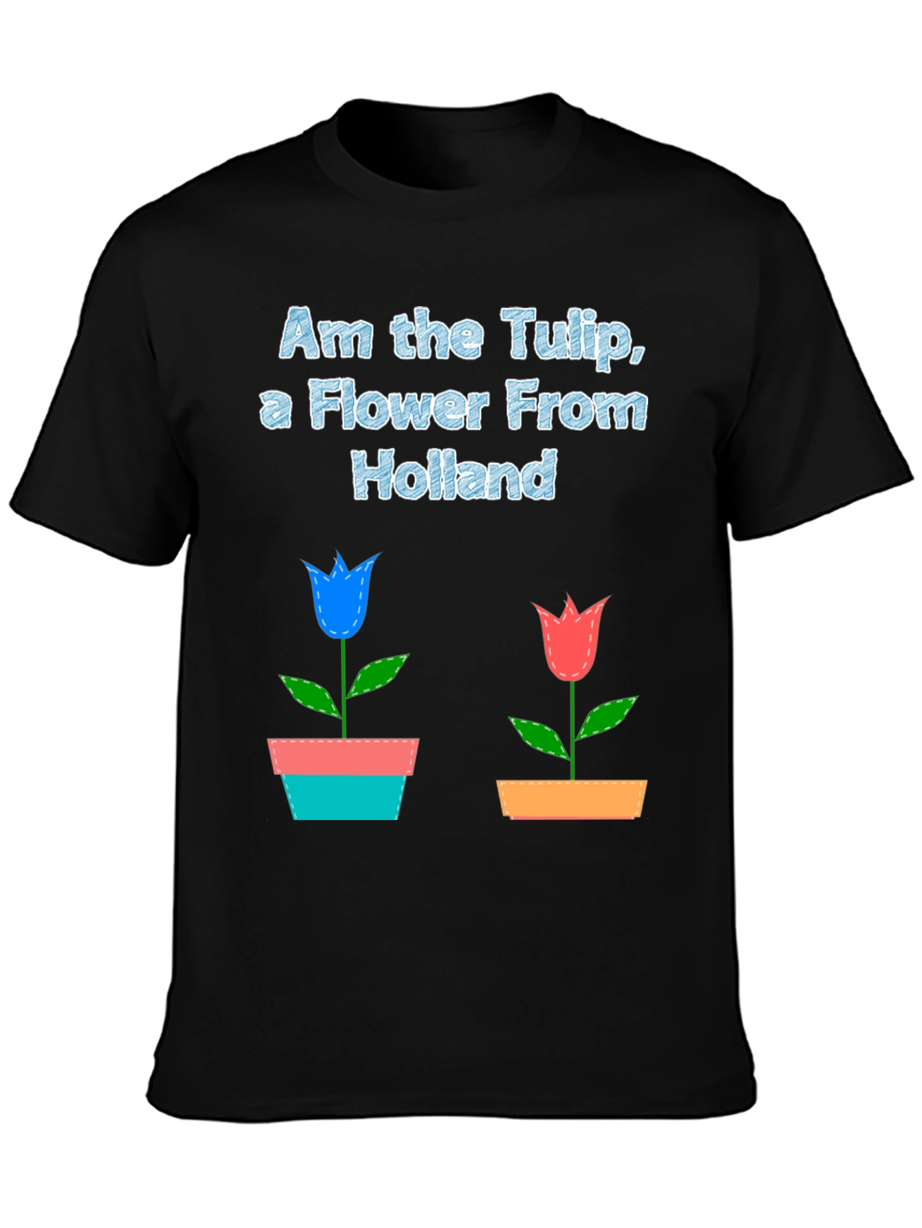 Holland Tulip Flower Graphic T-Shirt