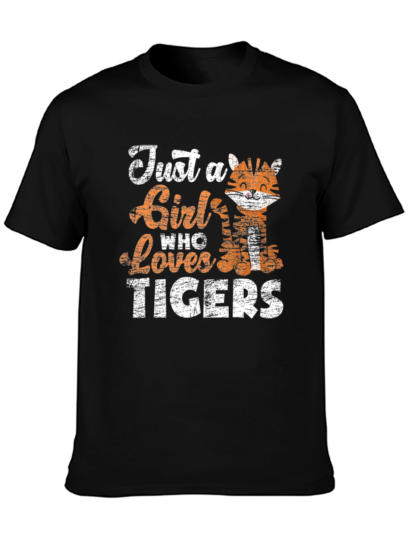 Just a Girl Who Loves Tigers Graphic Tee