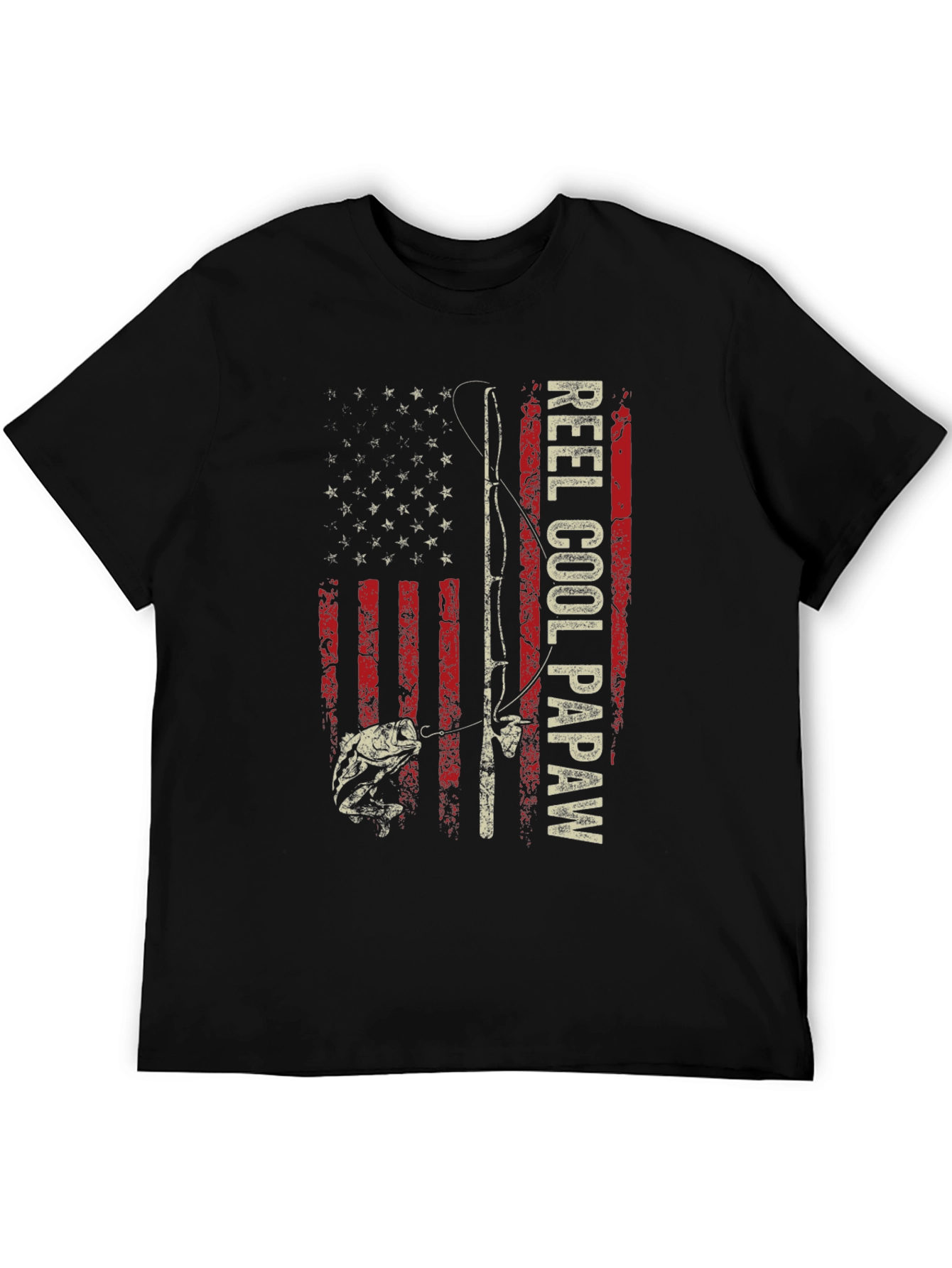 Reel Cool Papaw Graphic T-Shirt Fishing Dad