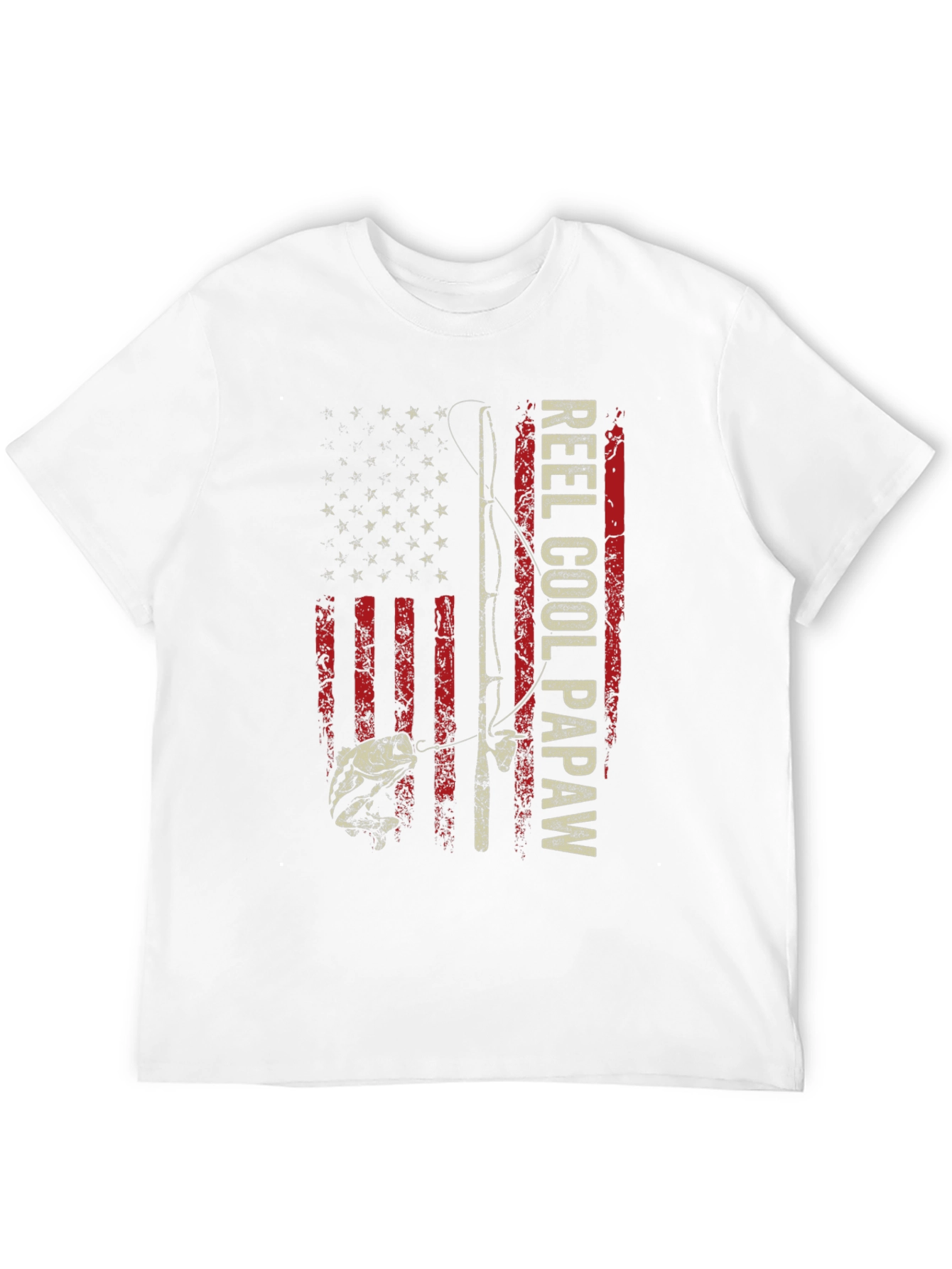 Reel Cool Papaw Graphic T-Shirt Fishing Dad