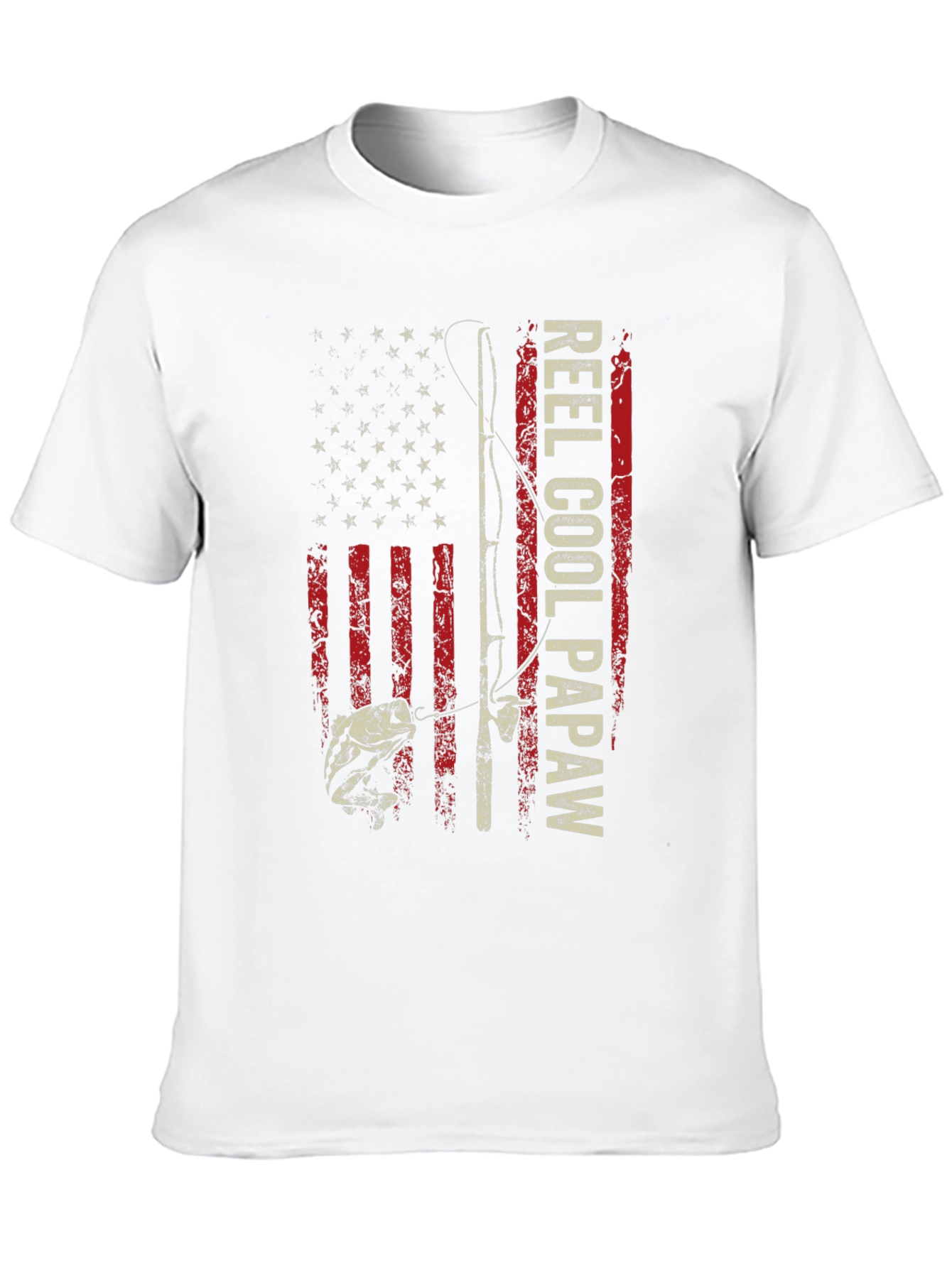 Reel Cool Papaw Graphic T-Shirt Fishing Dad