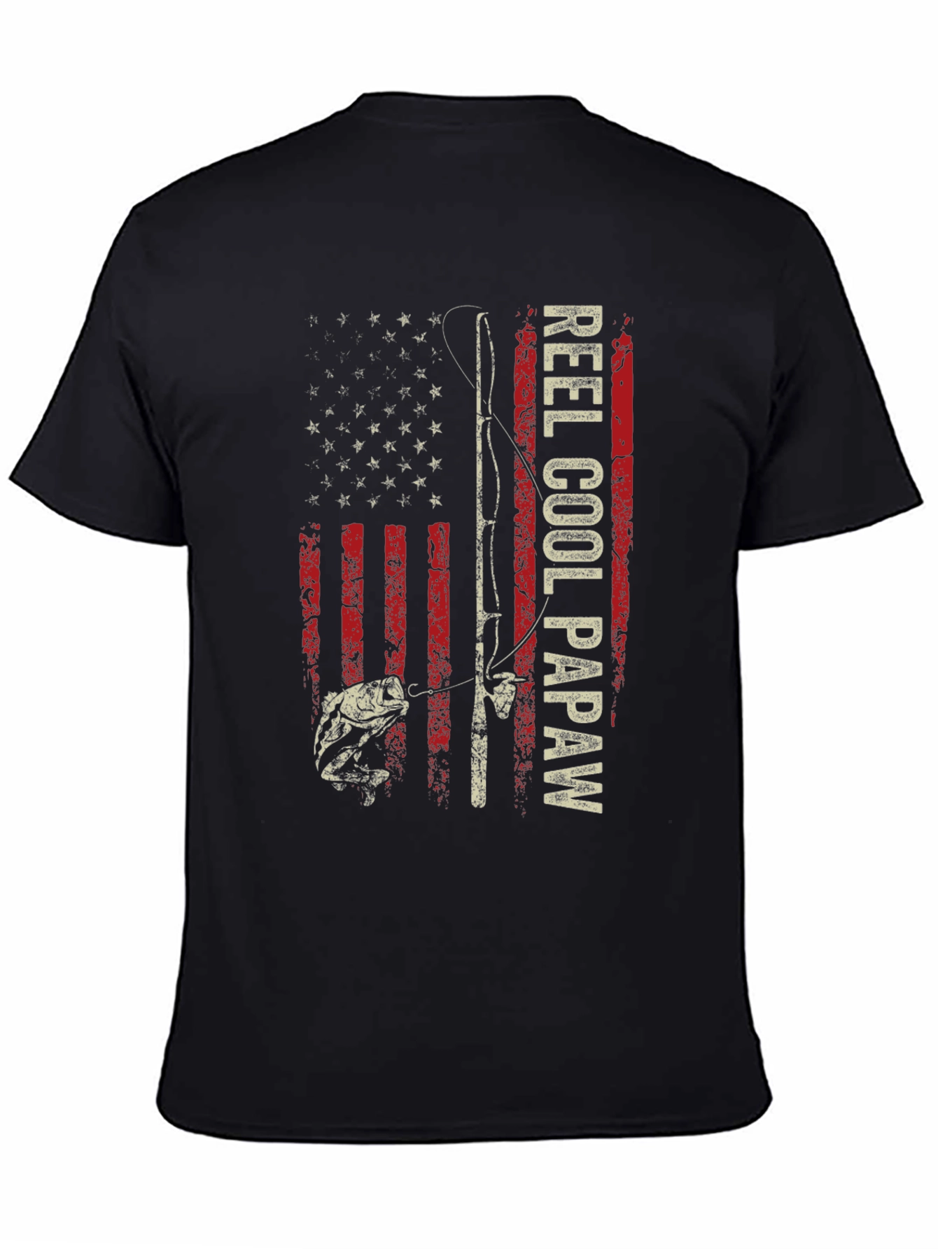 Reel Cool Papaw Graphic T-Shirt Fishing Dad