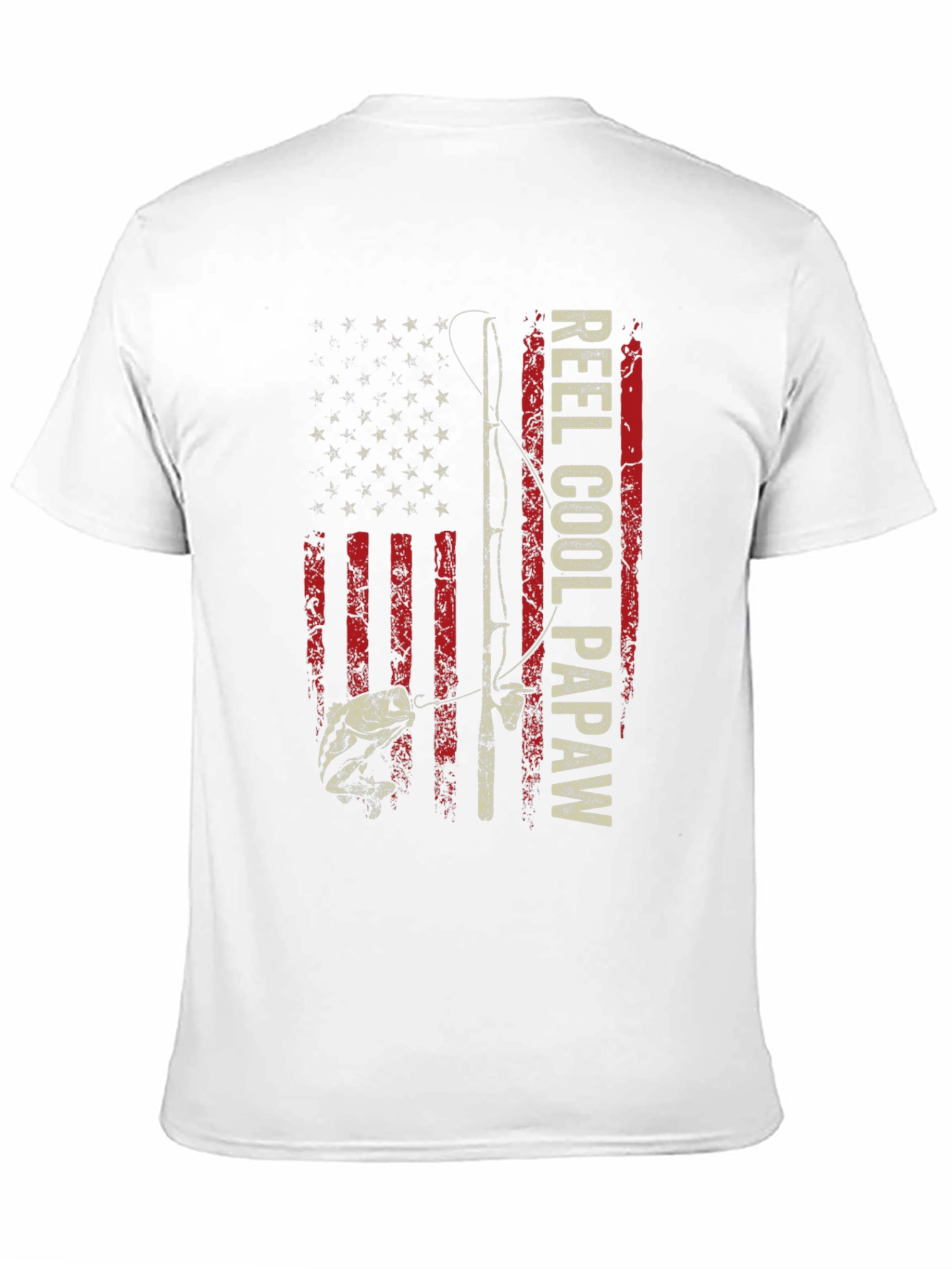 Reel Cool Papaw Graphic T-Shirt Fishing Dad