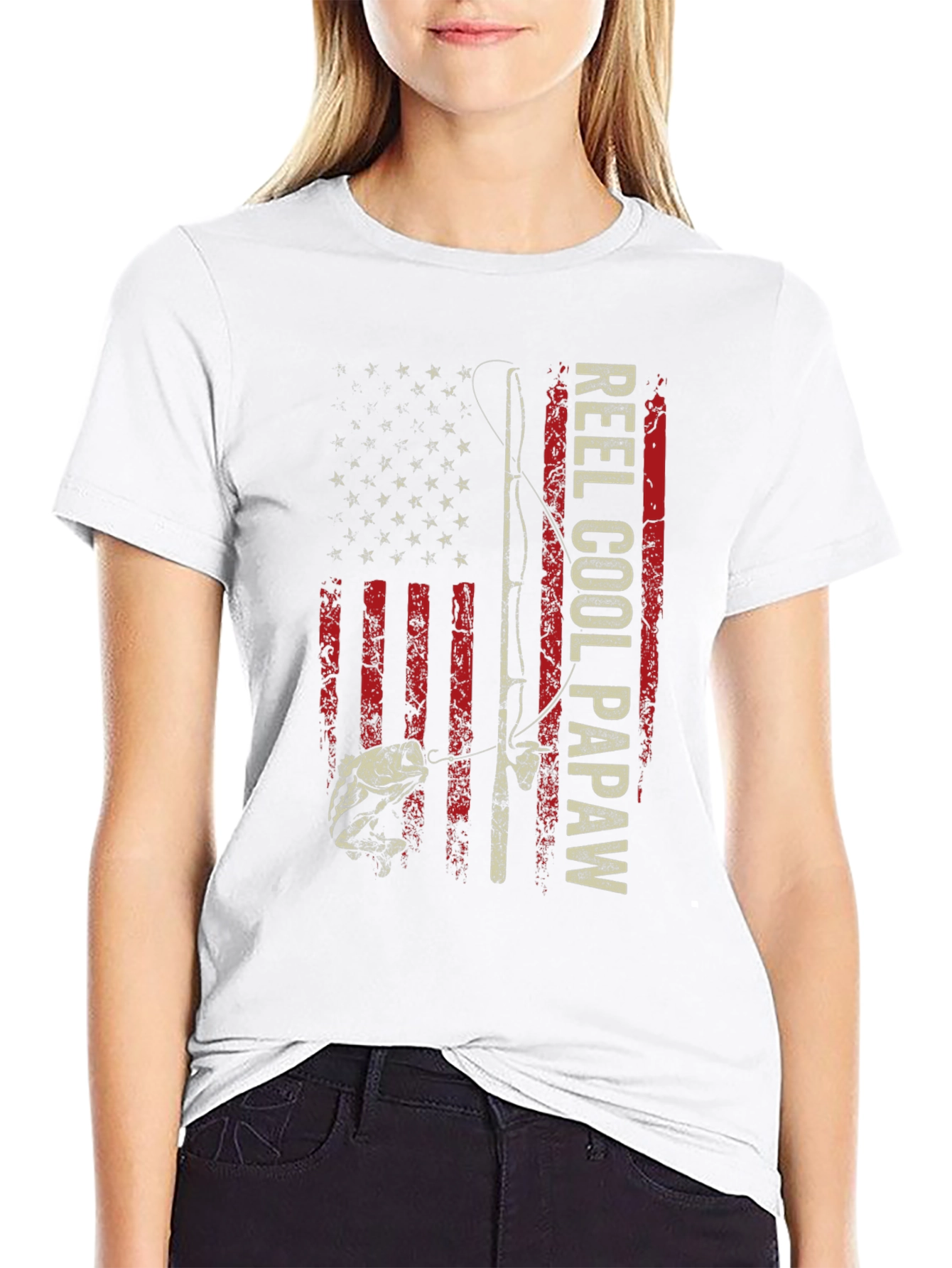 Reel Cool Papaw Graphic T-Shirt Fishing Dad