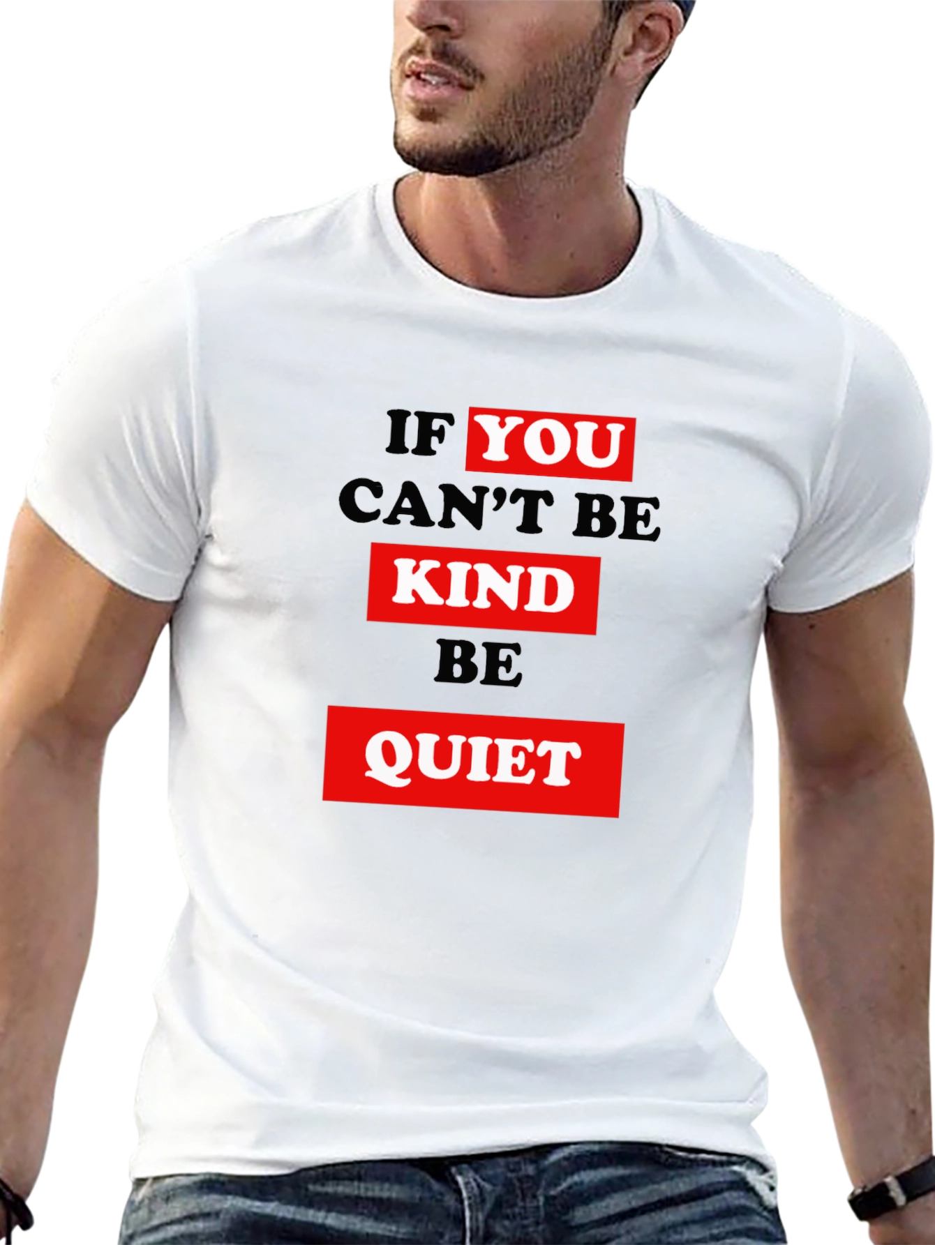 Kindness Graphic Tee - Be Quiet Slogan