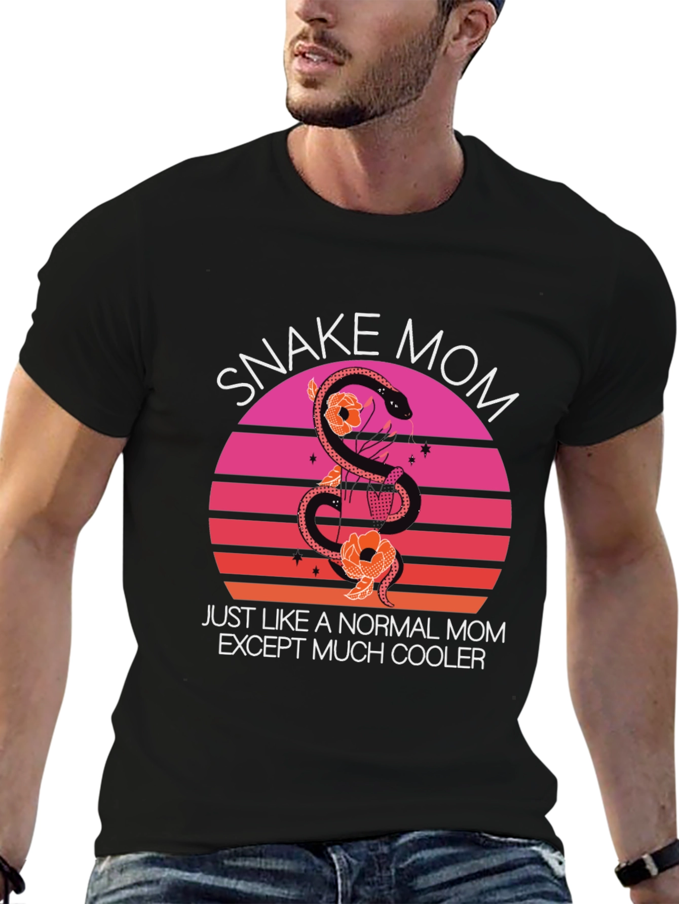 Snake Mom Graphic T-Shirt - Cool Mothers Day Tee