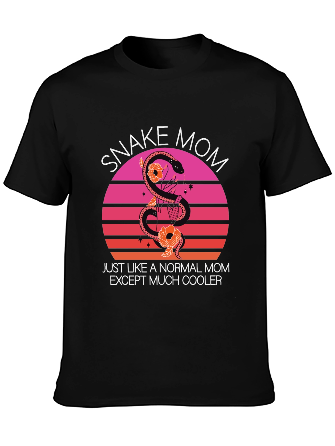 Snake Mom Graphic T-Shirt - Cool Mothers Day Tee