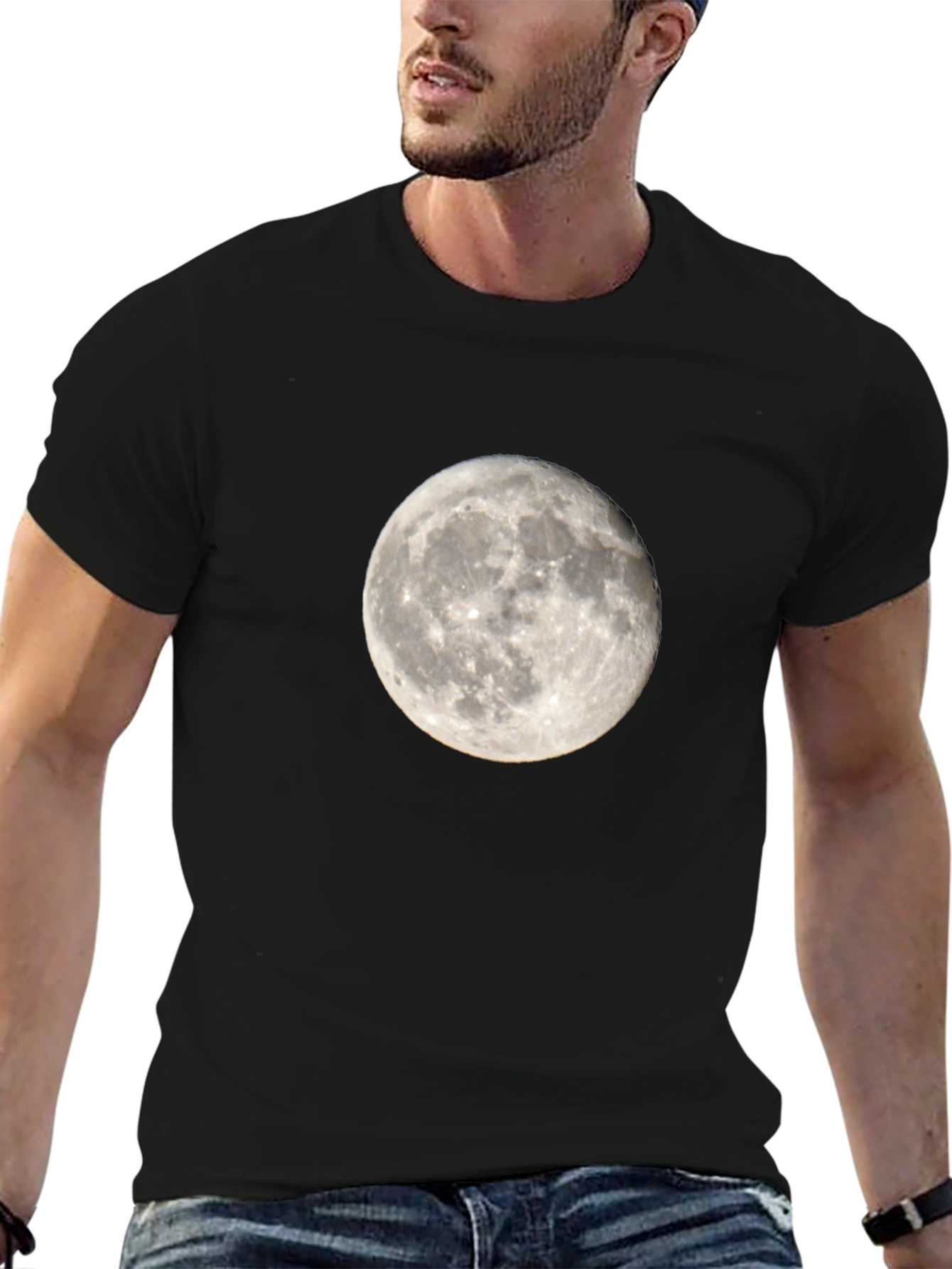 Lunar Phase T-Shirt - Full Moon Design