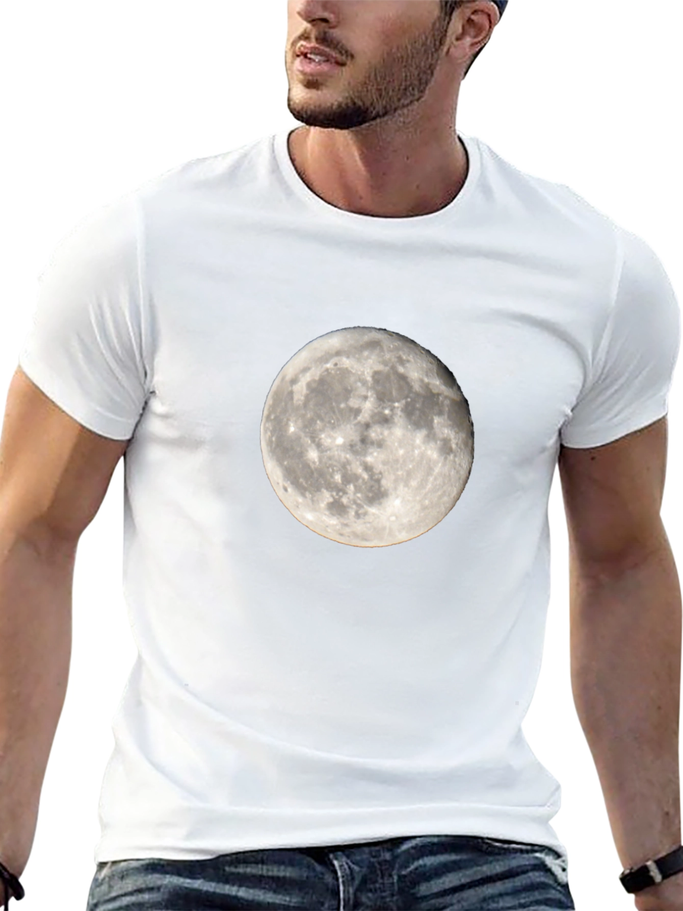 Lunar Phase T-Shirt - Full Moon Design
