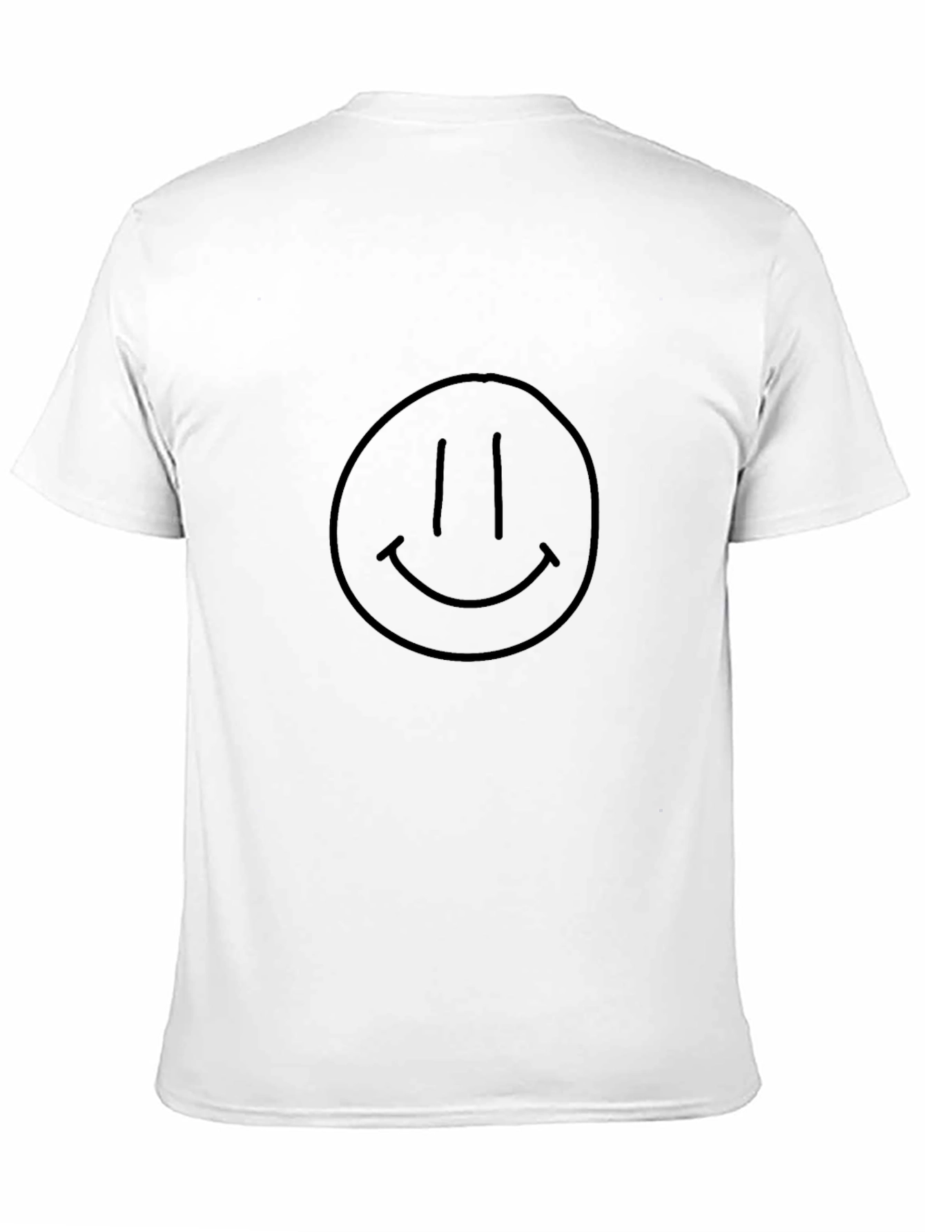 Smiley Face Graphic T-Shirt - Black