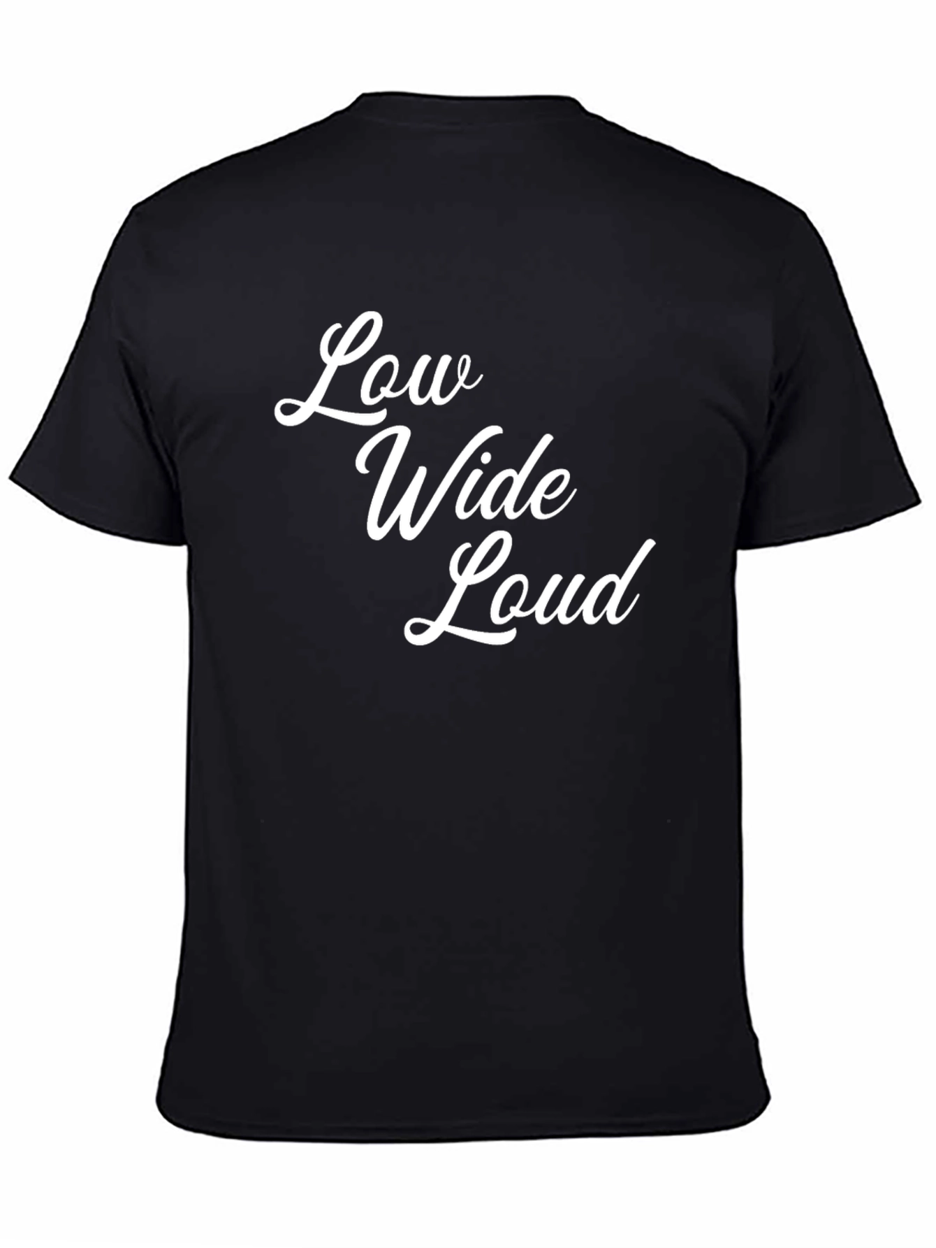 Low Wide Loud Graphic Tee - Black Cotton T-Shirt