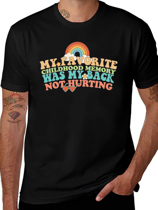 Funny Childhood Memory Back Pain T-Shirt