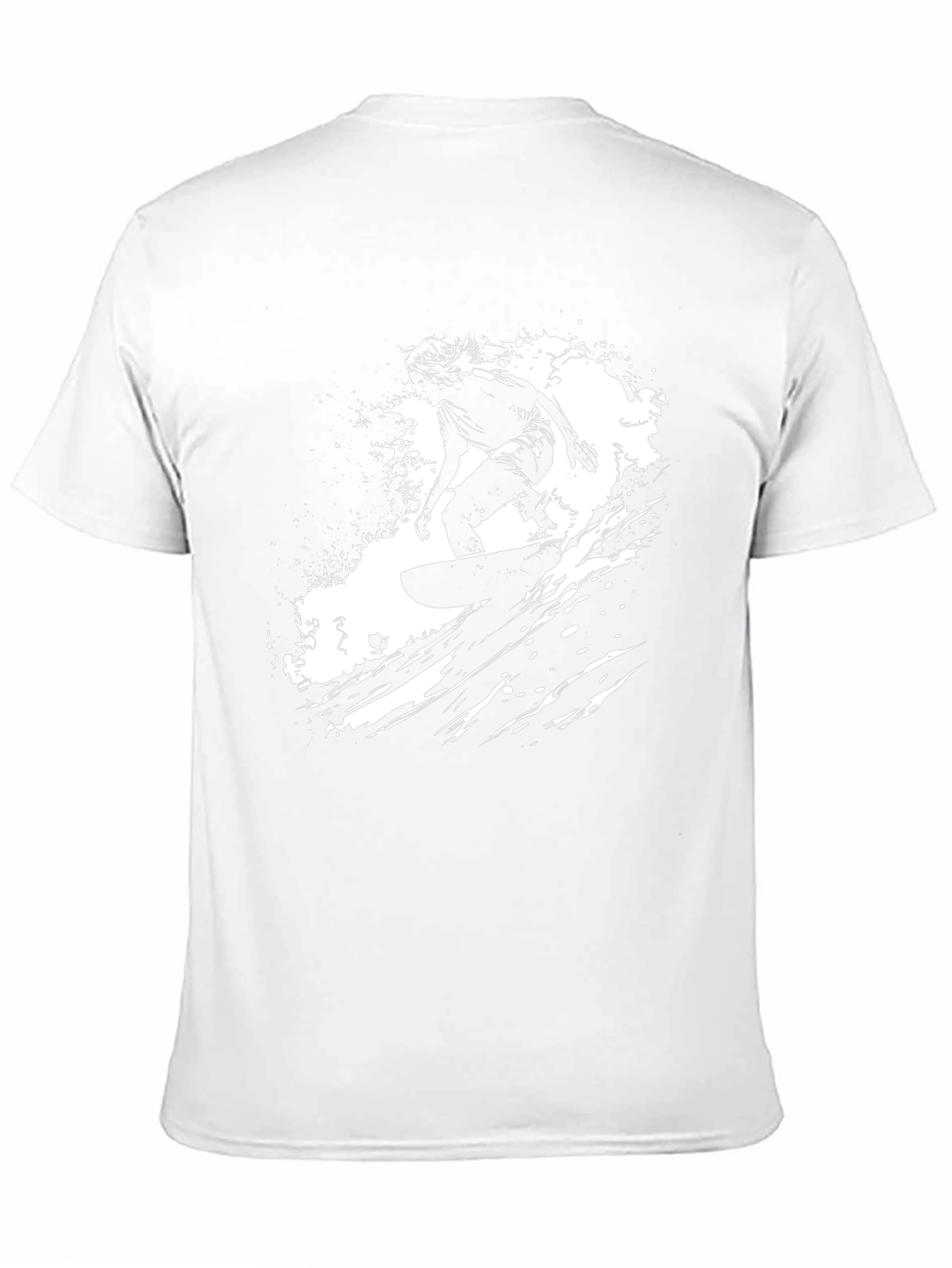 Surfer Graphic Print Black Tee
