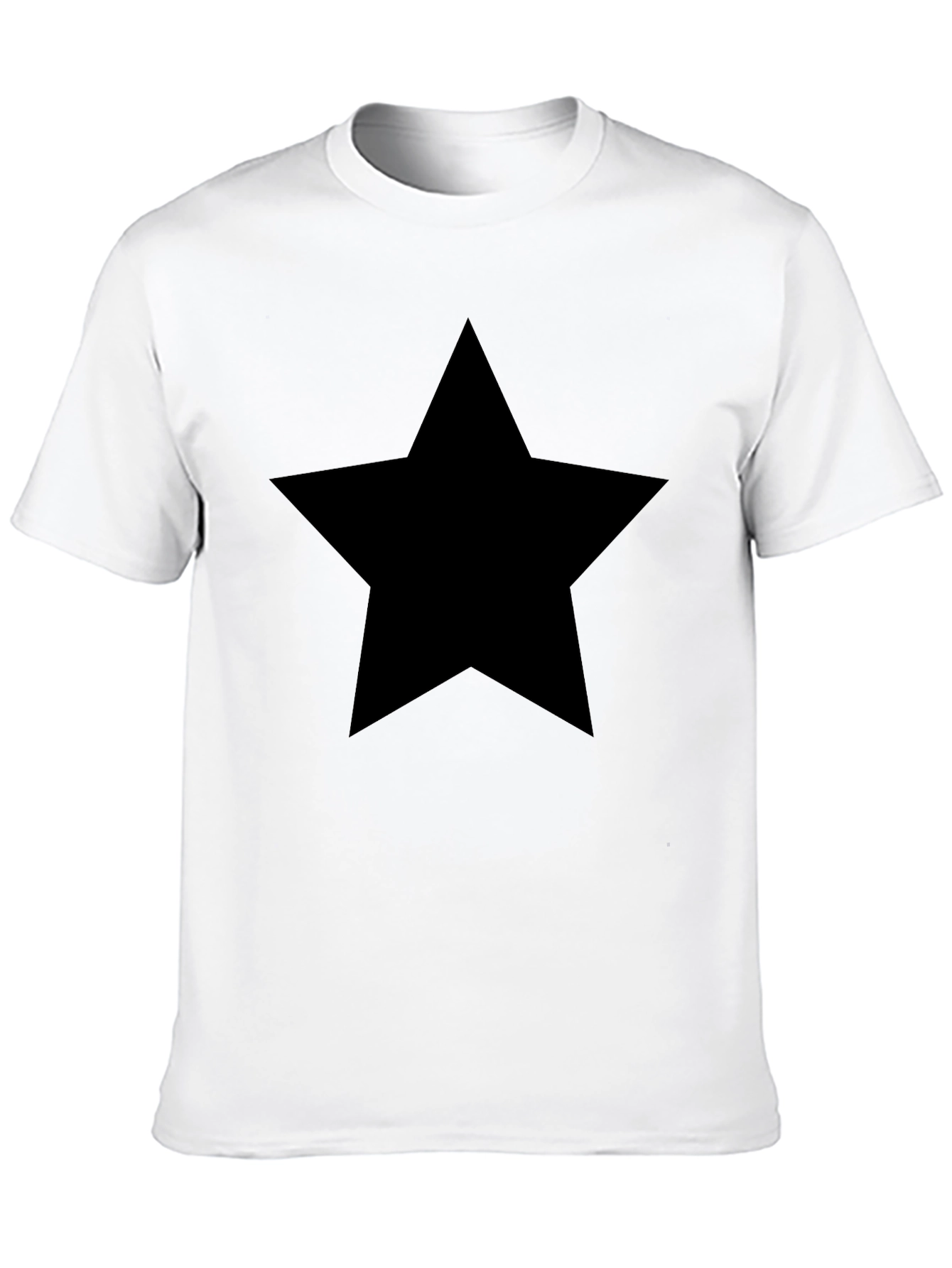 Bold Black Star T-Shirt - Classic Unisex Style