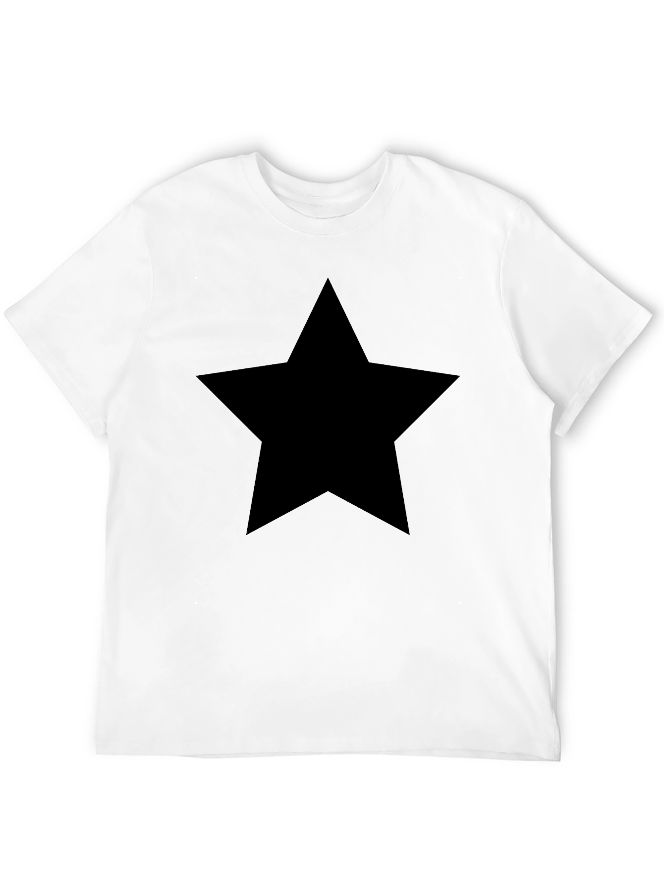 Bold Black Star T-Shirt - Classic Unisex Style