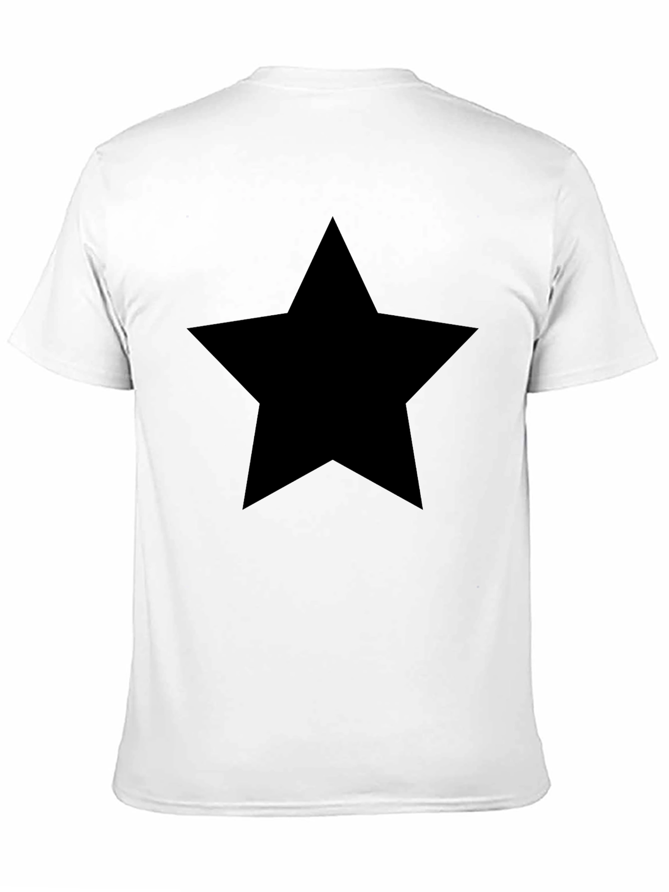 Bold Black Star T-Shirt - Classic Unisex Style