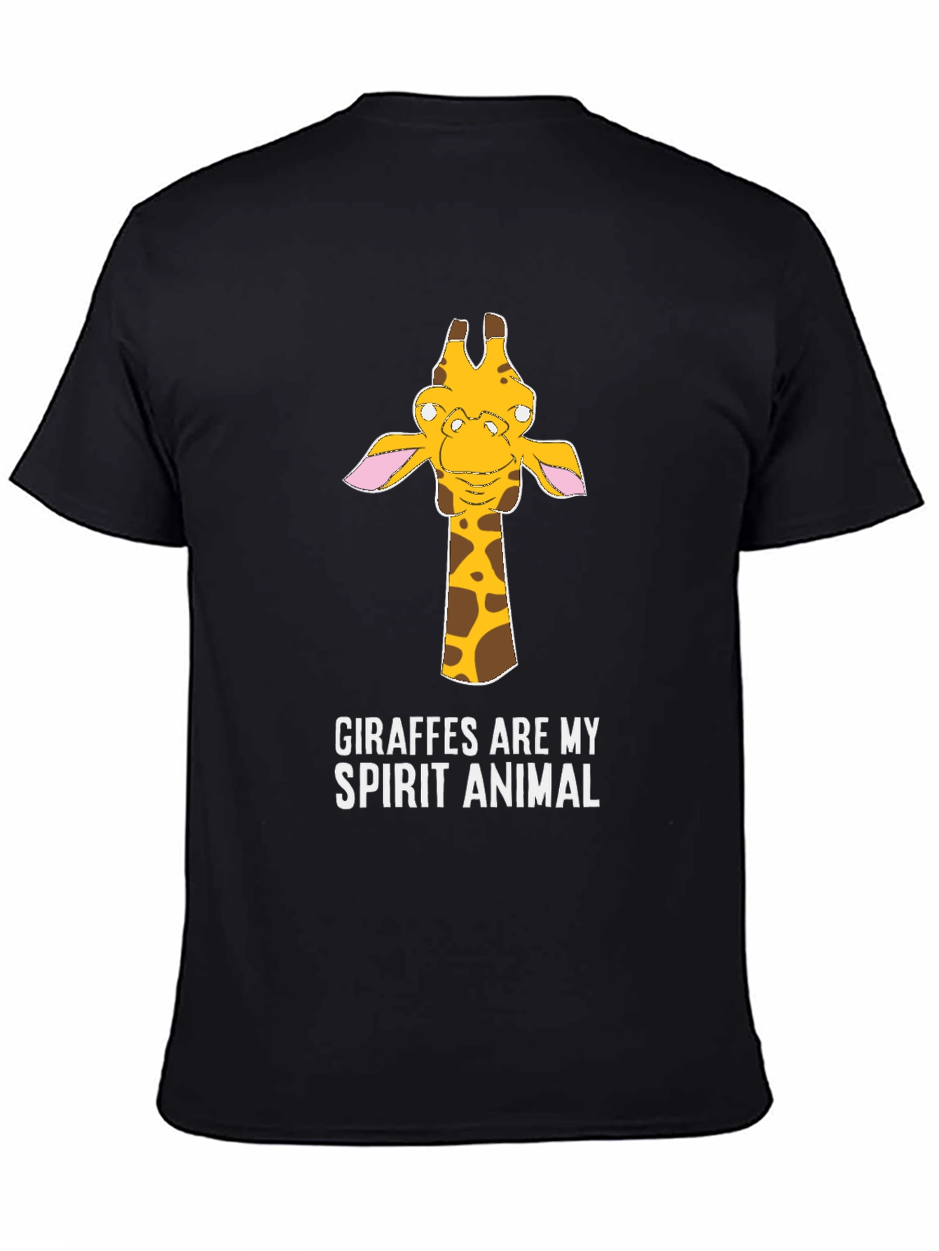 Giraffe Spirit Animal Graphic Tee - Casual Cotton T-Shirt