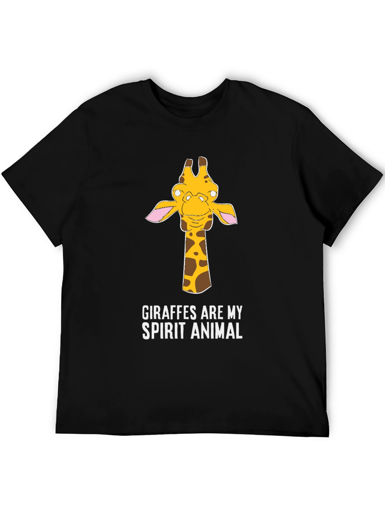 Giraffe Spirit Animal Graphic Tee - Casual Cotton T-Shirt