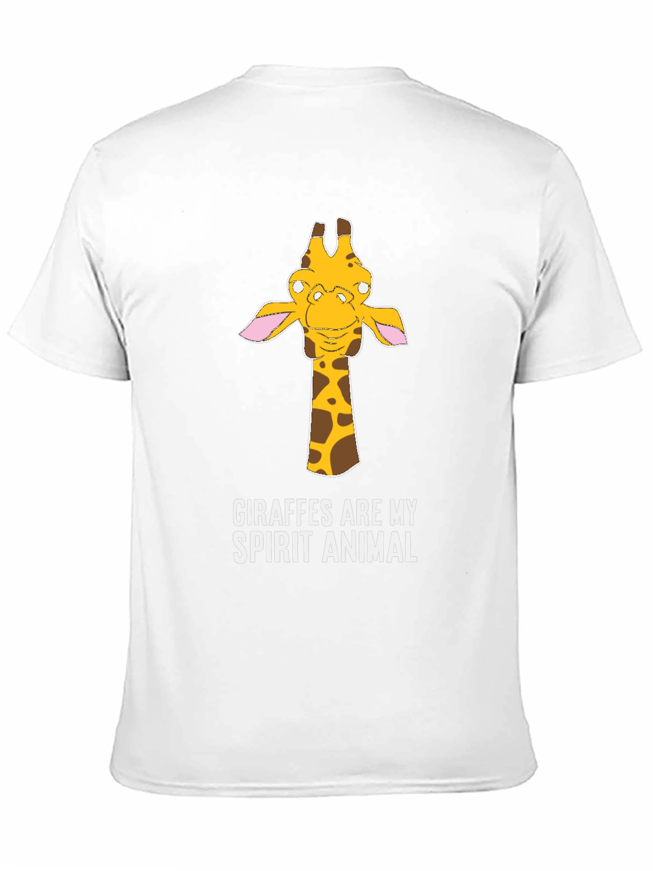 Giraffe Spirit Animal Graphic Tee - Casual Cotton T-Shirt