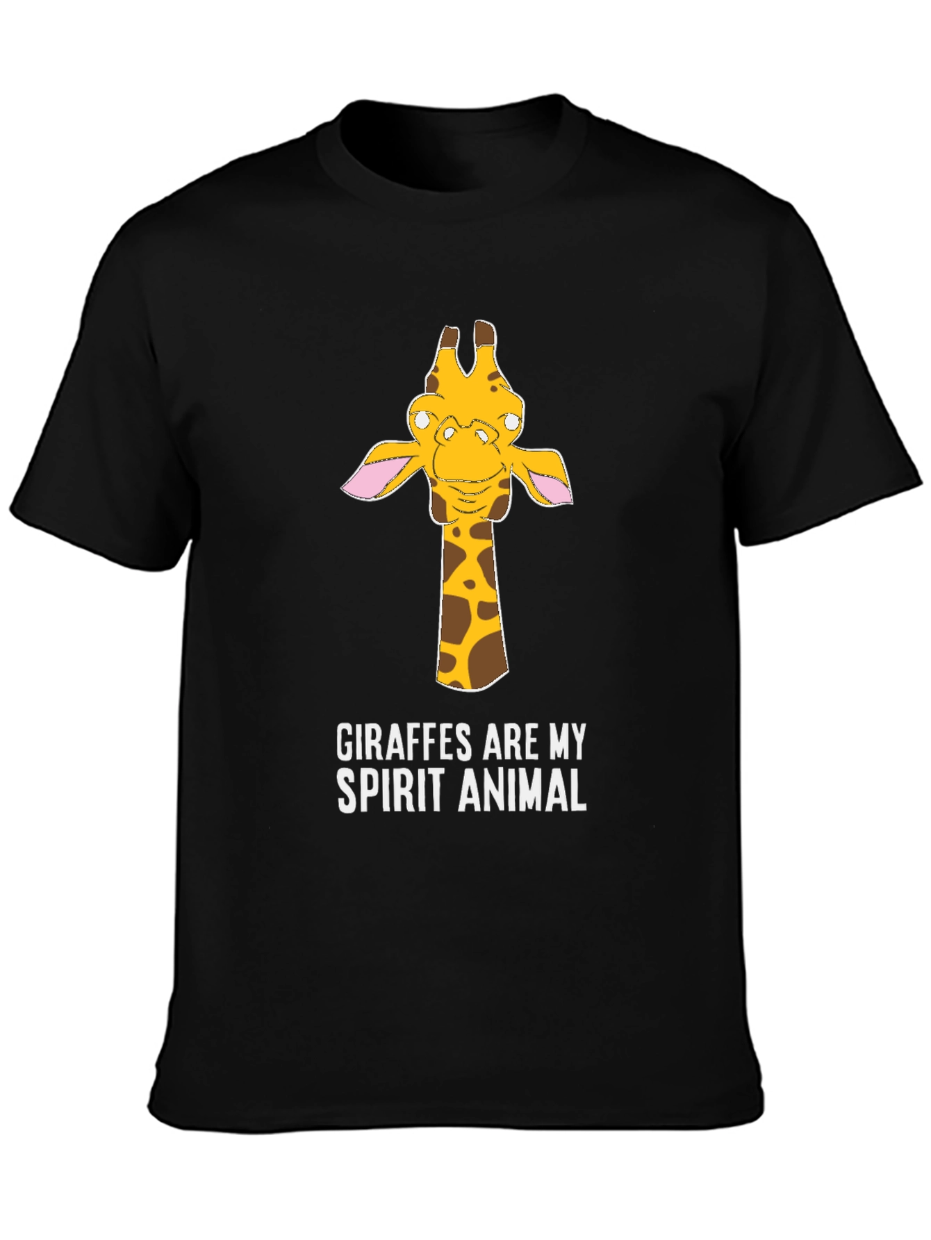 Giraffe Spirit Animal Graphic Tee - Casual Cotton T-Shirt